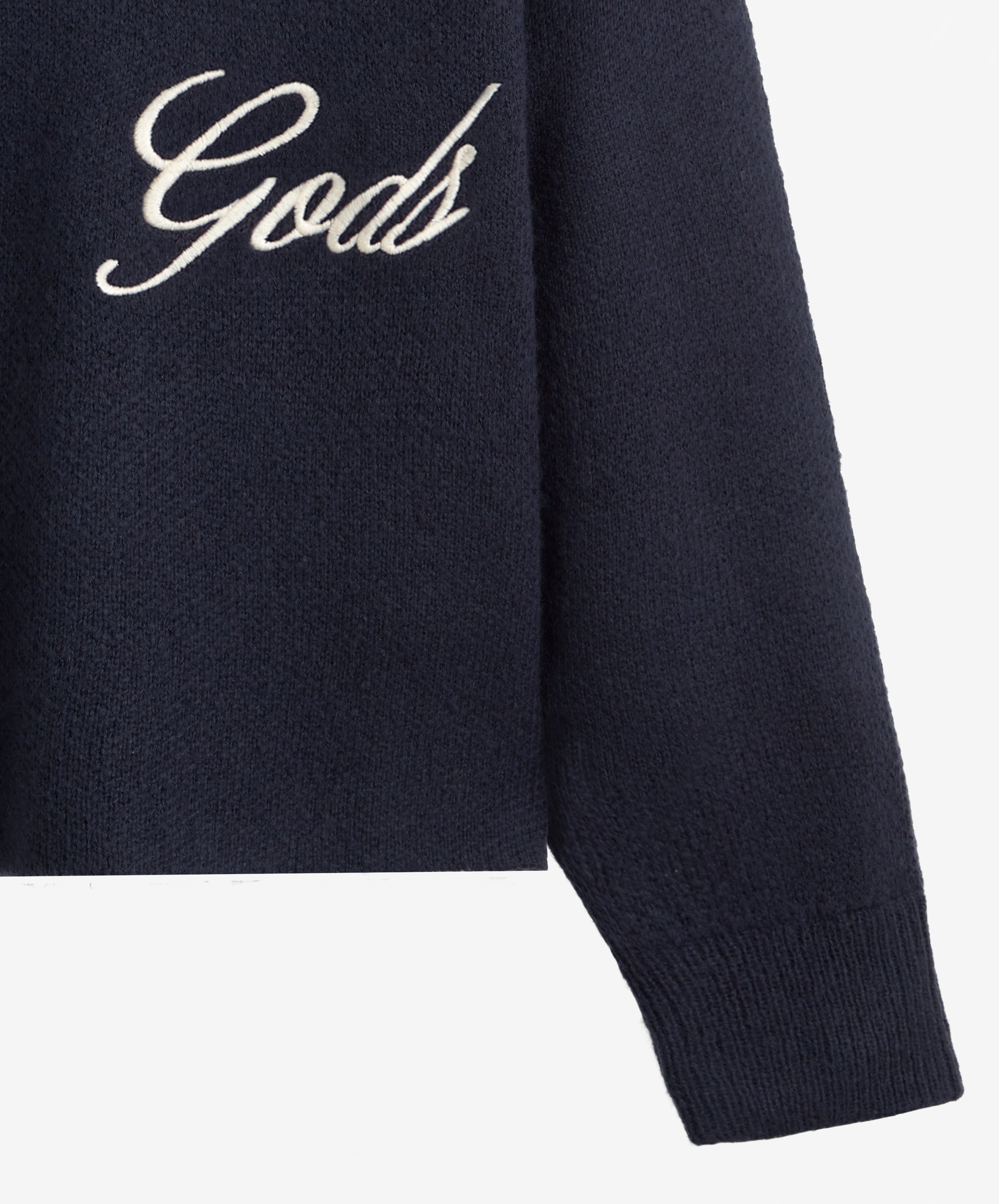 Handwritten Knitted Sweater Navy