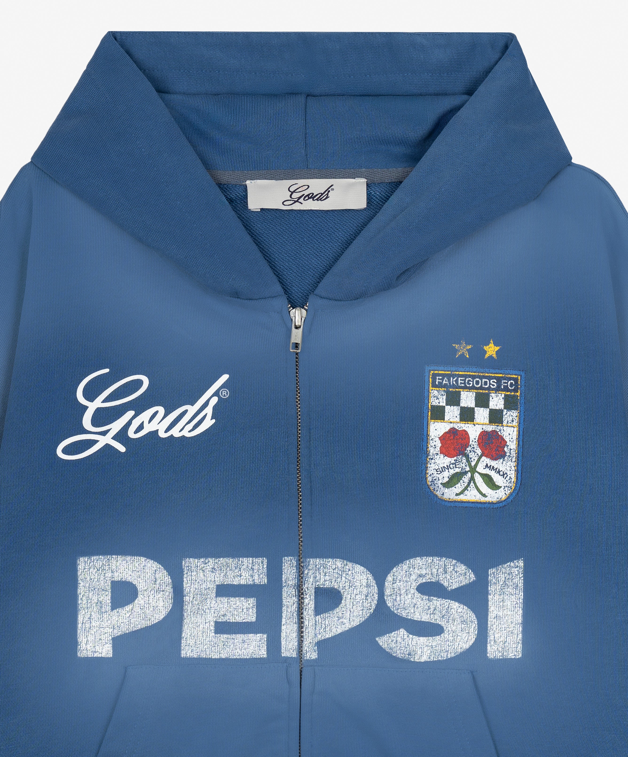 Track Zipper Blue