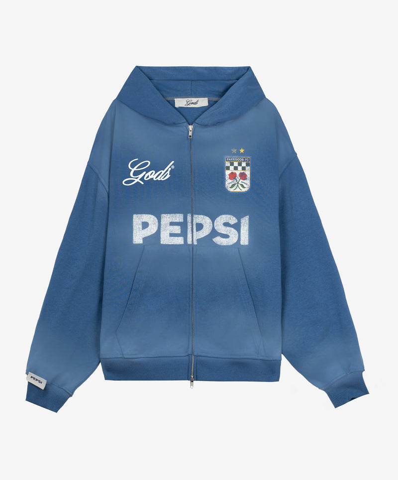 Track Zipper Blue