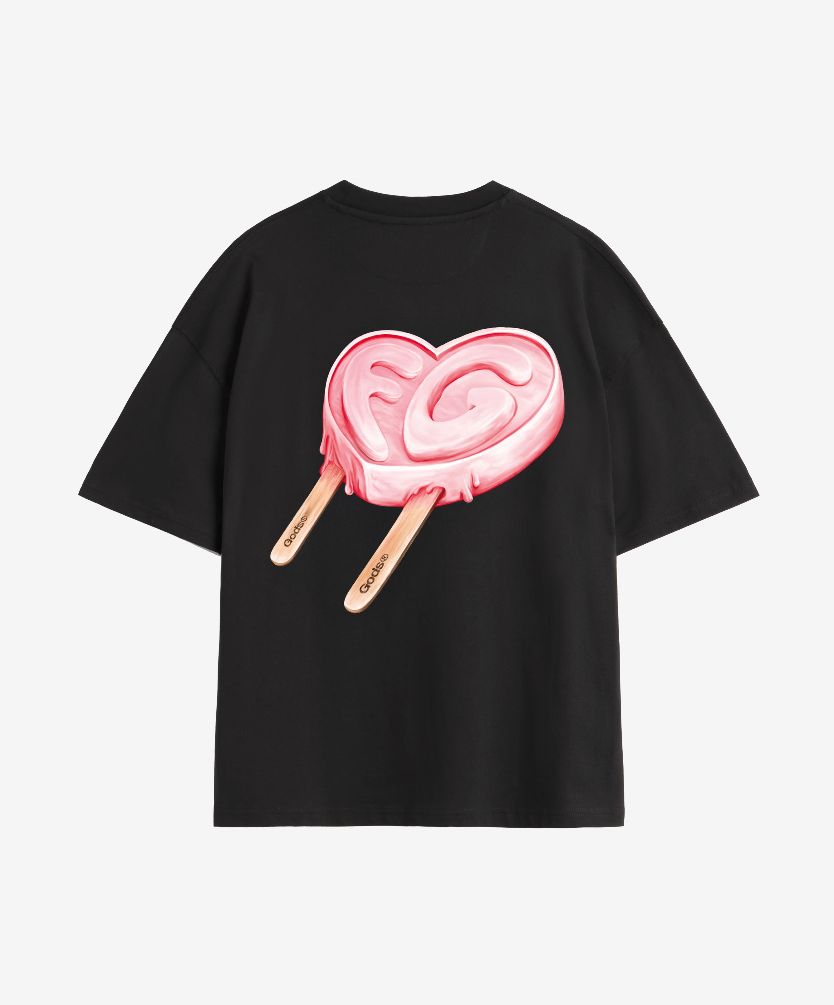 Iced Heart Tee Black