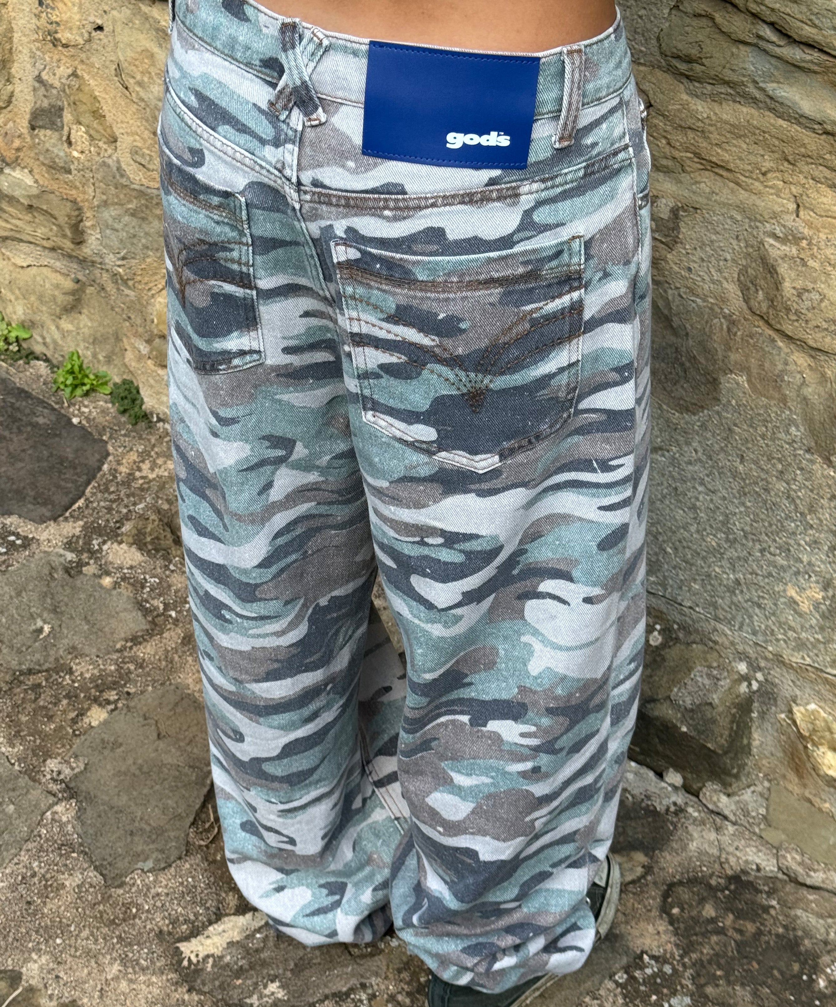 Camouflage Jeans Military Green