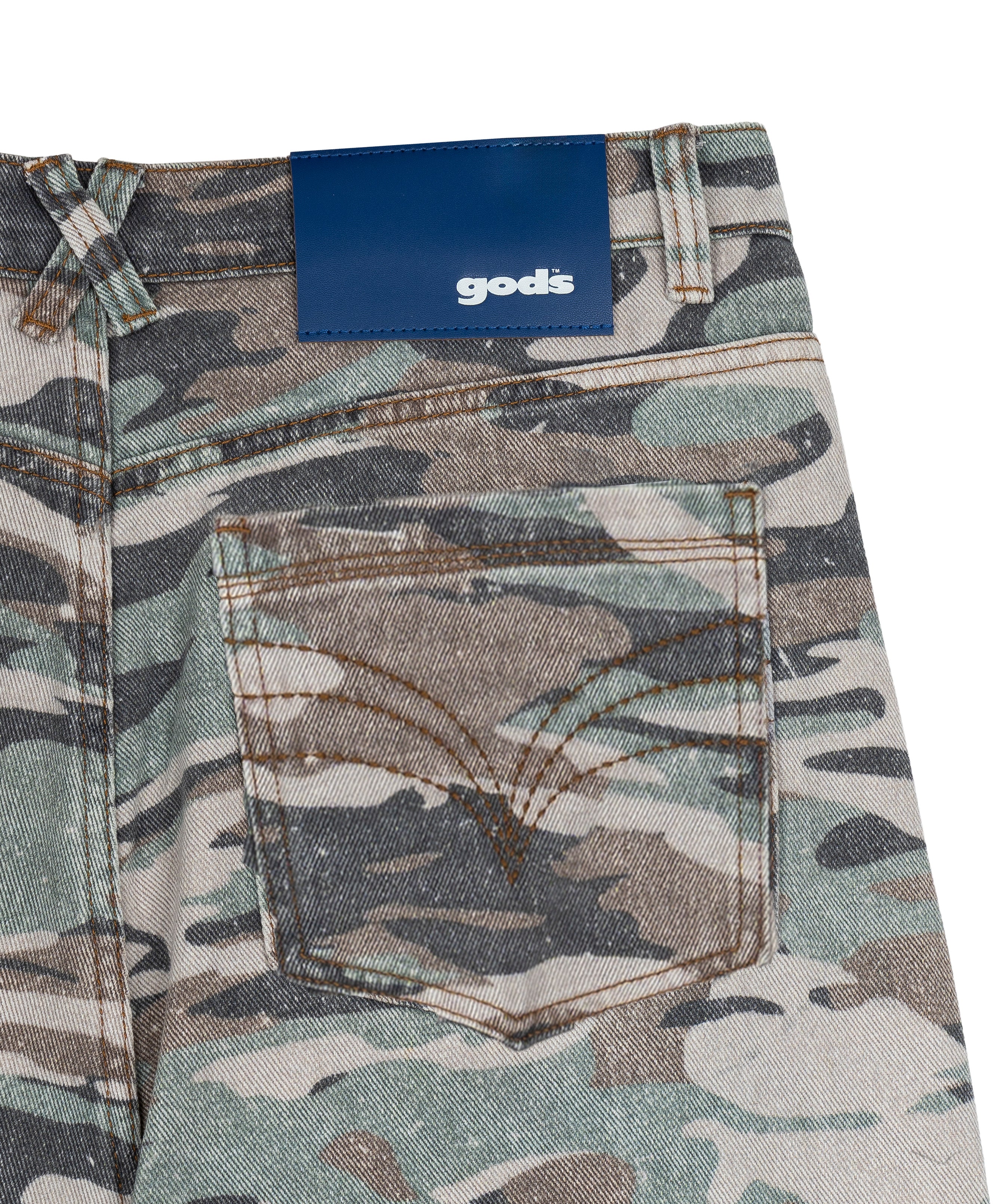 Camouflage Jeans Military Green