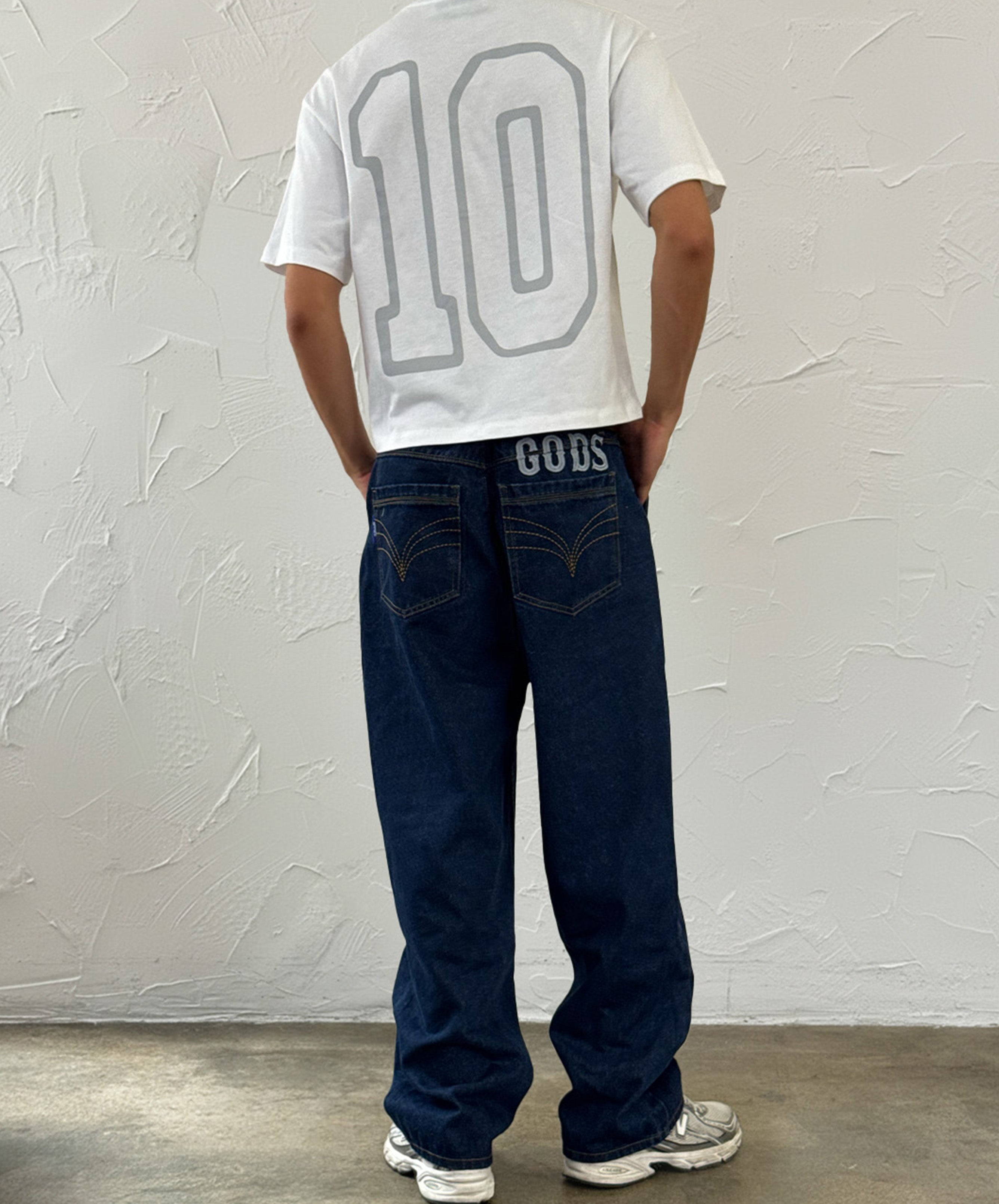 Baggy Denim Jeans Navy