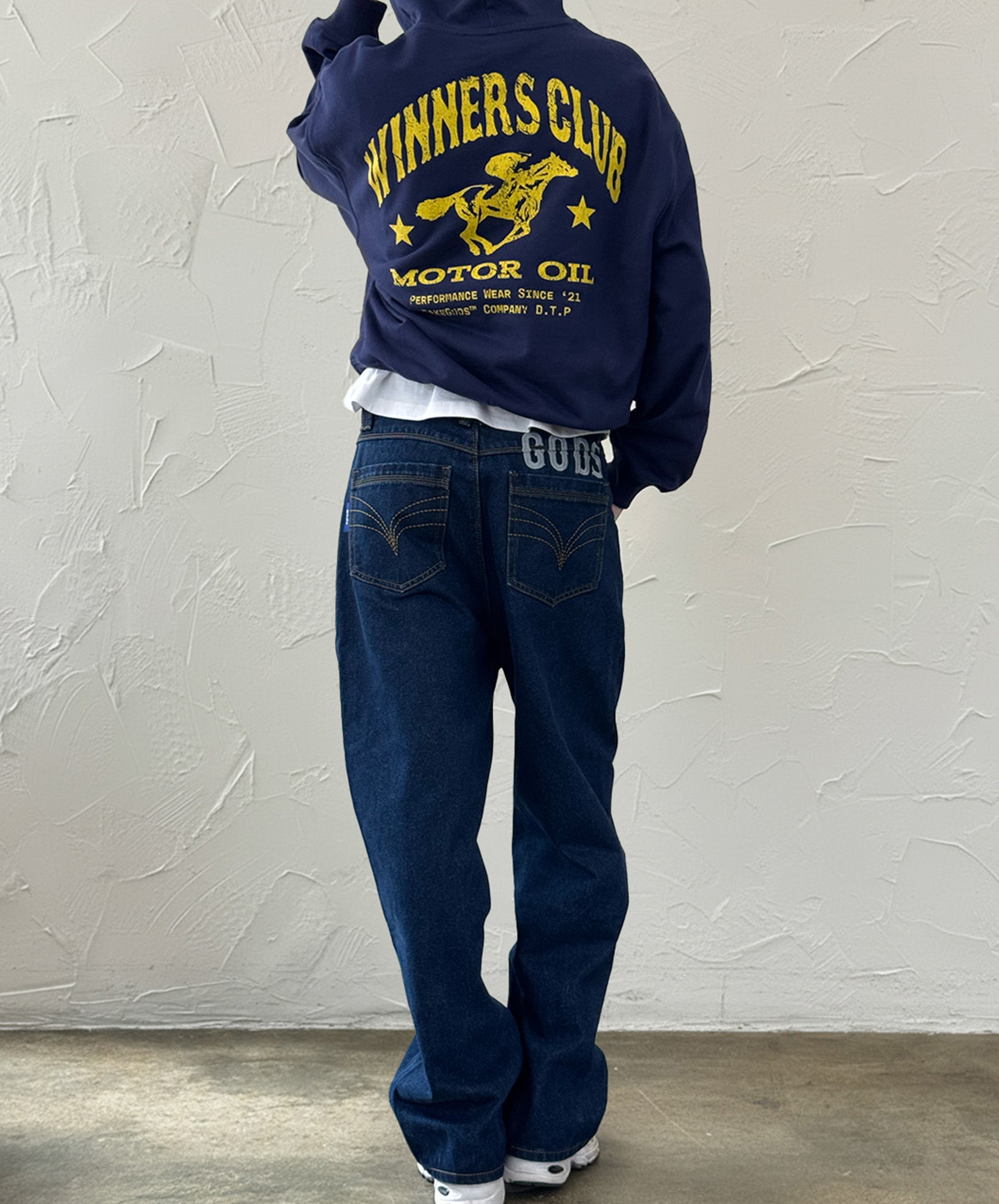 Baggy Denim Jeans Navy