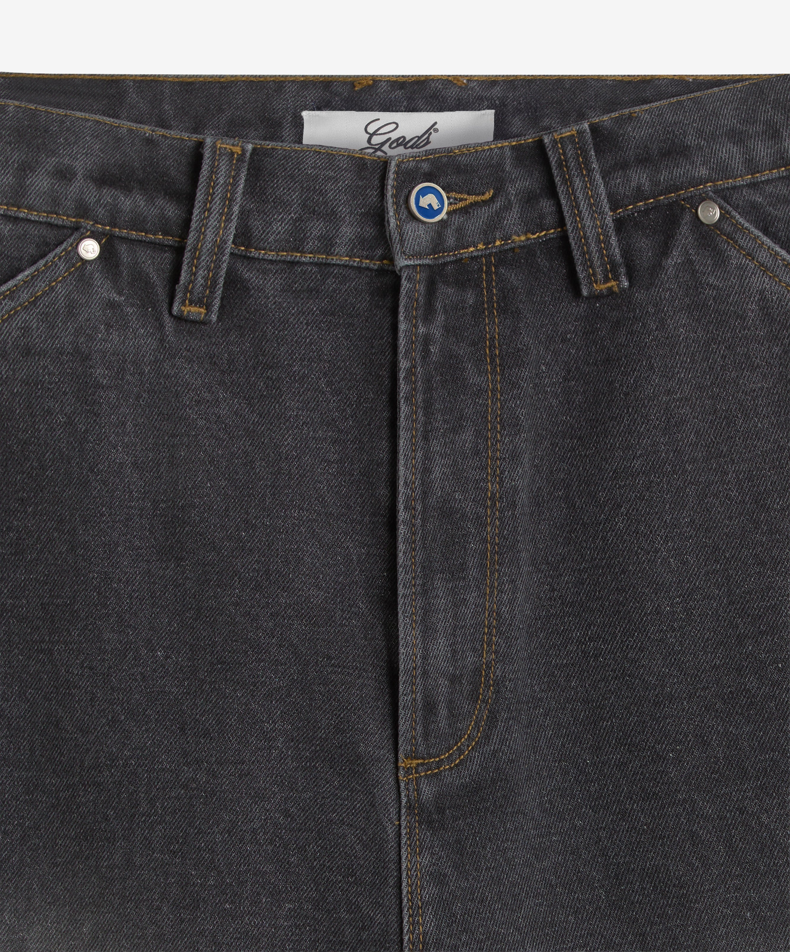 Baggy Denim Jeans Dark Grey