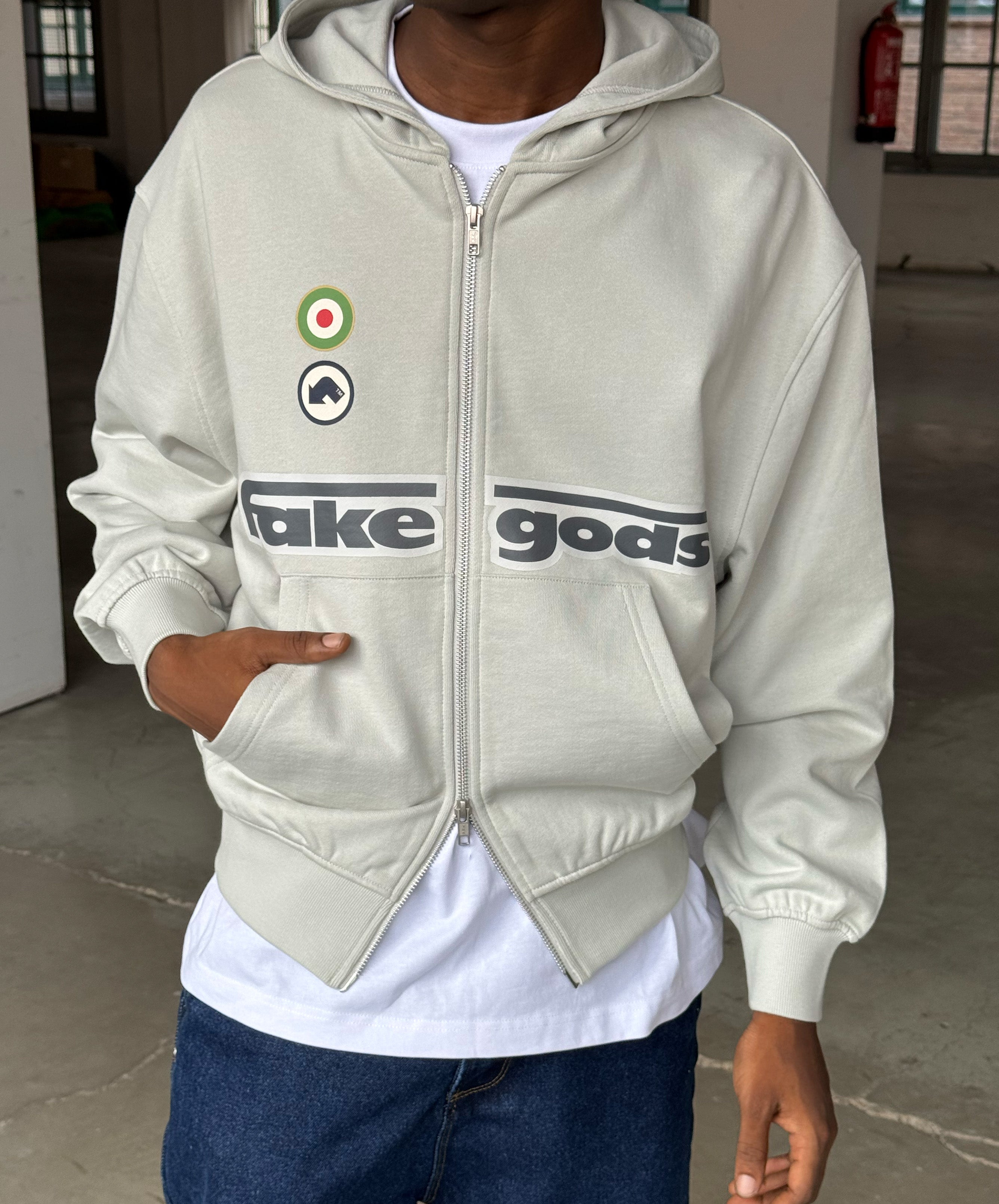 Imperatore Zipper Mid Grey