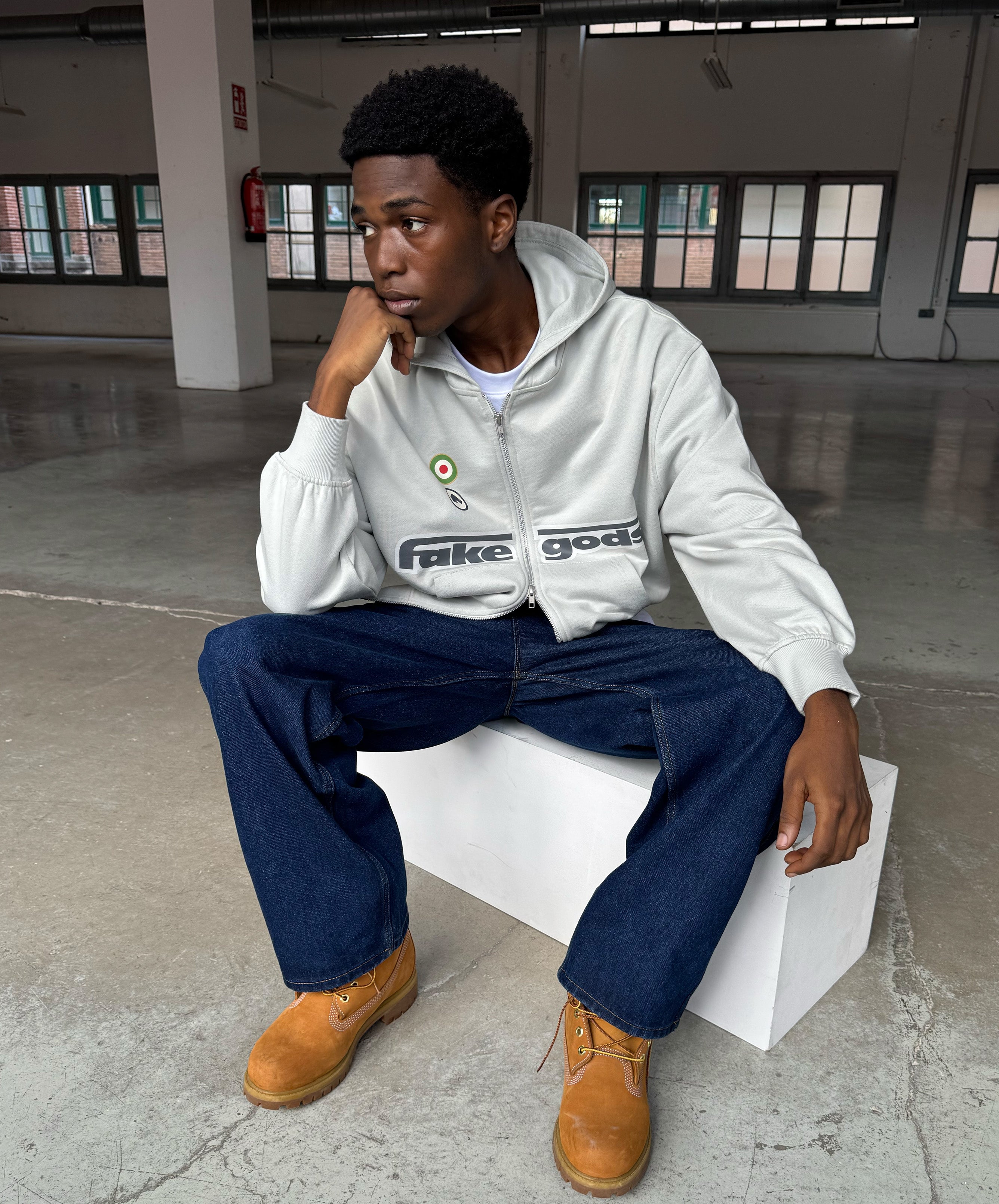 Imperatore Zipper Mid Grey