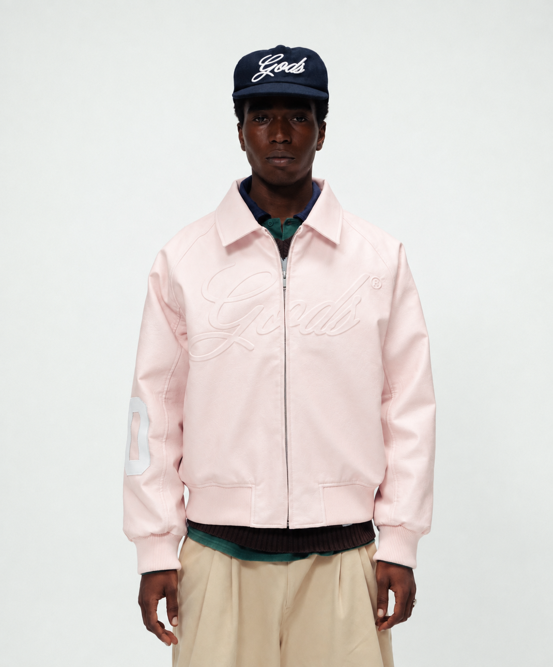 Vegan Leather Jacket Pink