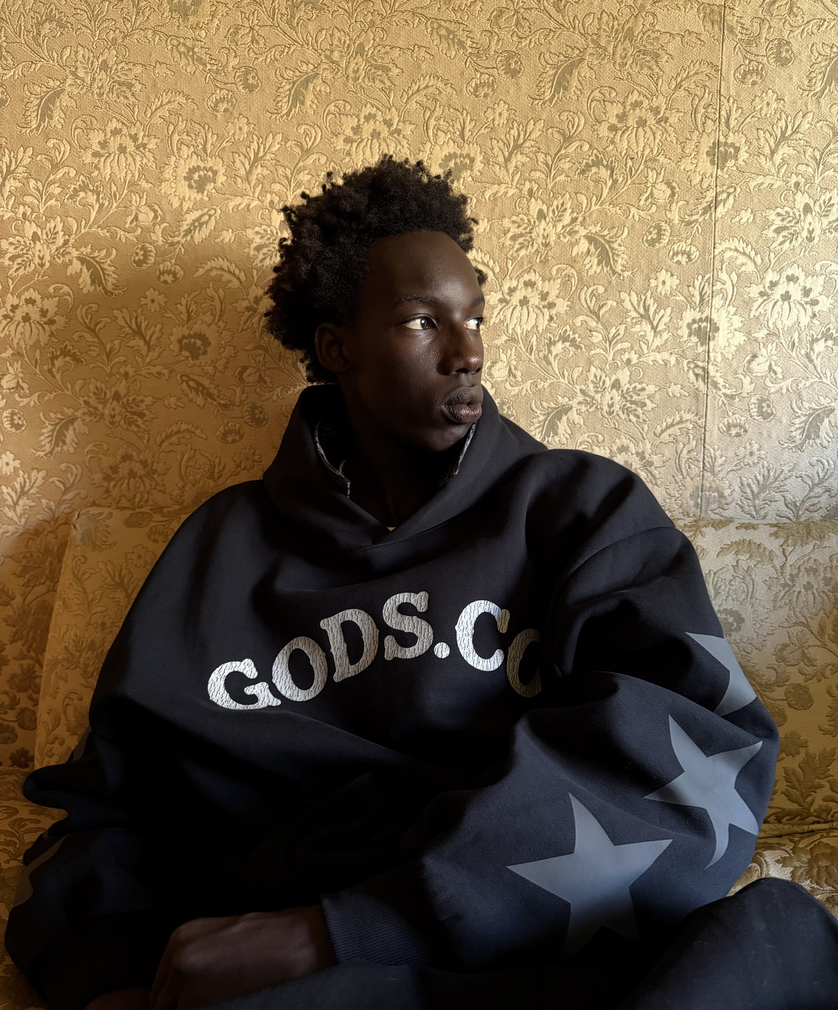 Stars Hoodie Black