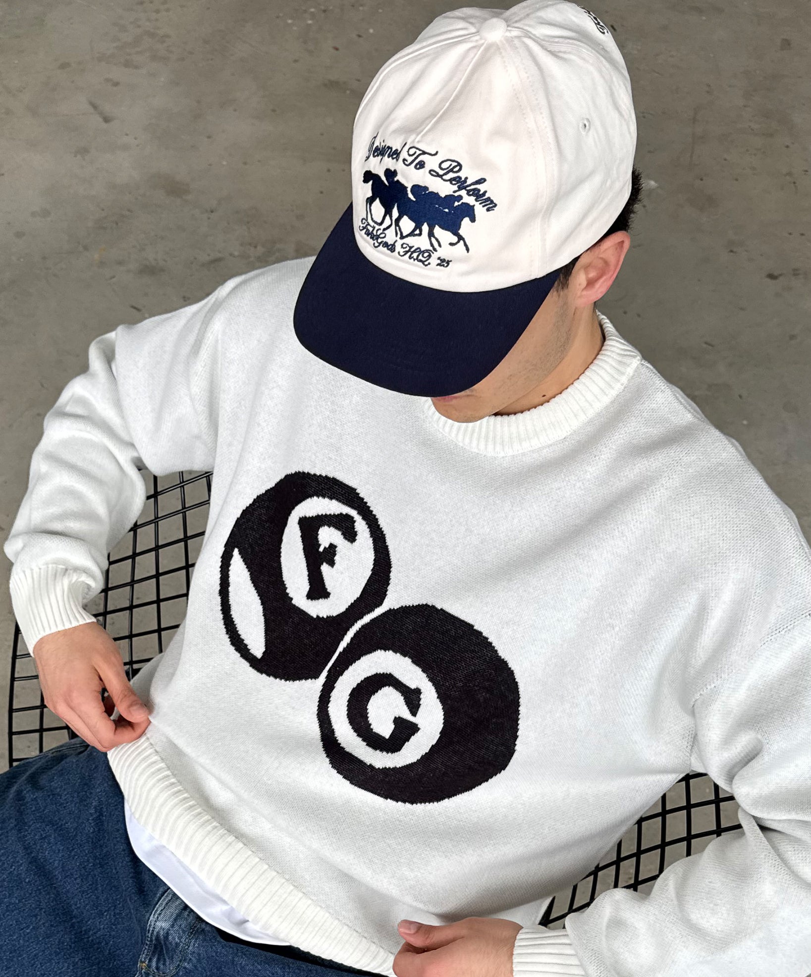 Designed To Perform Cap Cream-Navy