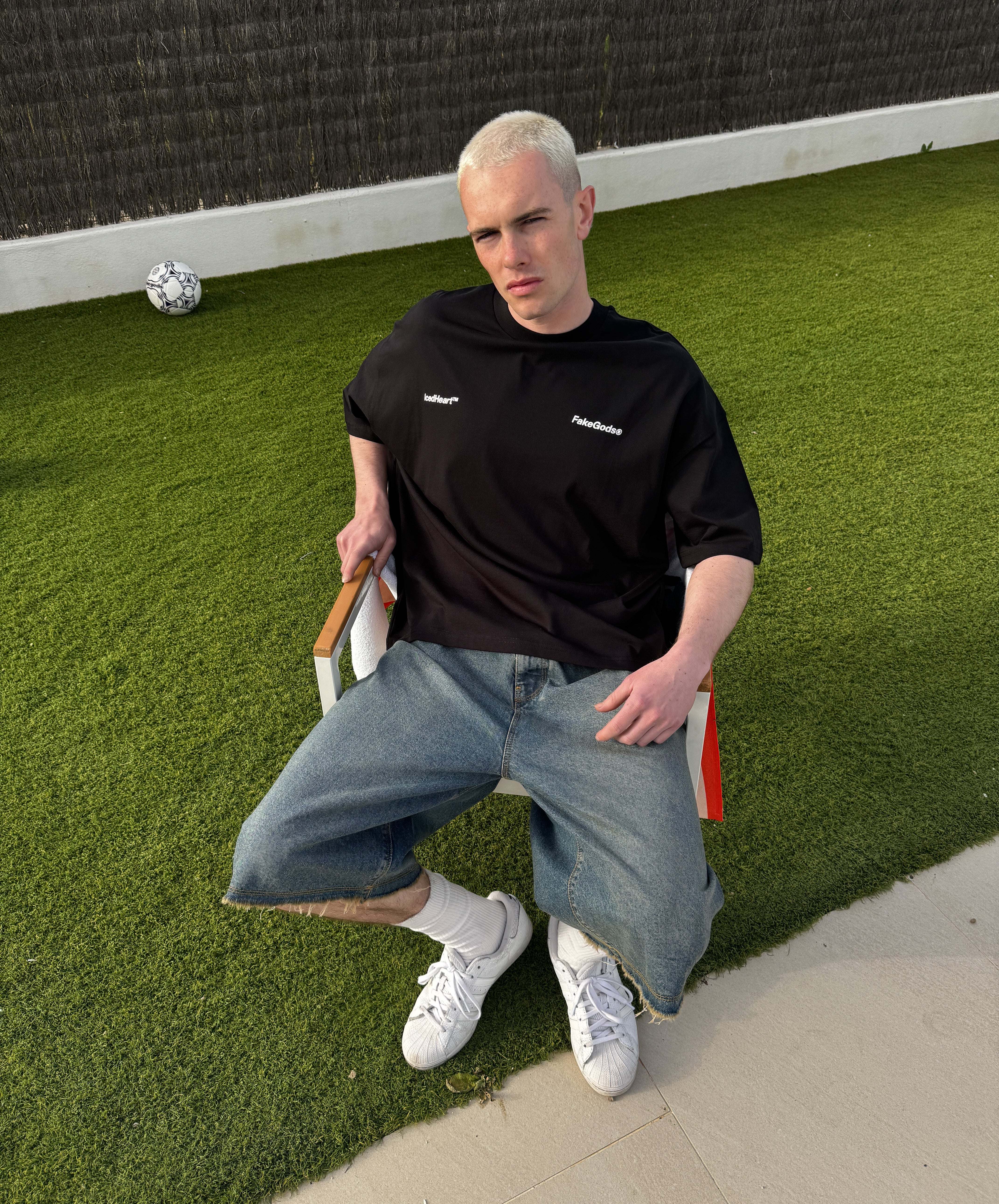 Iced Heart Tee Black