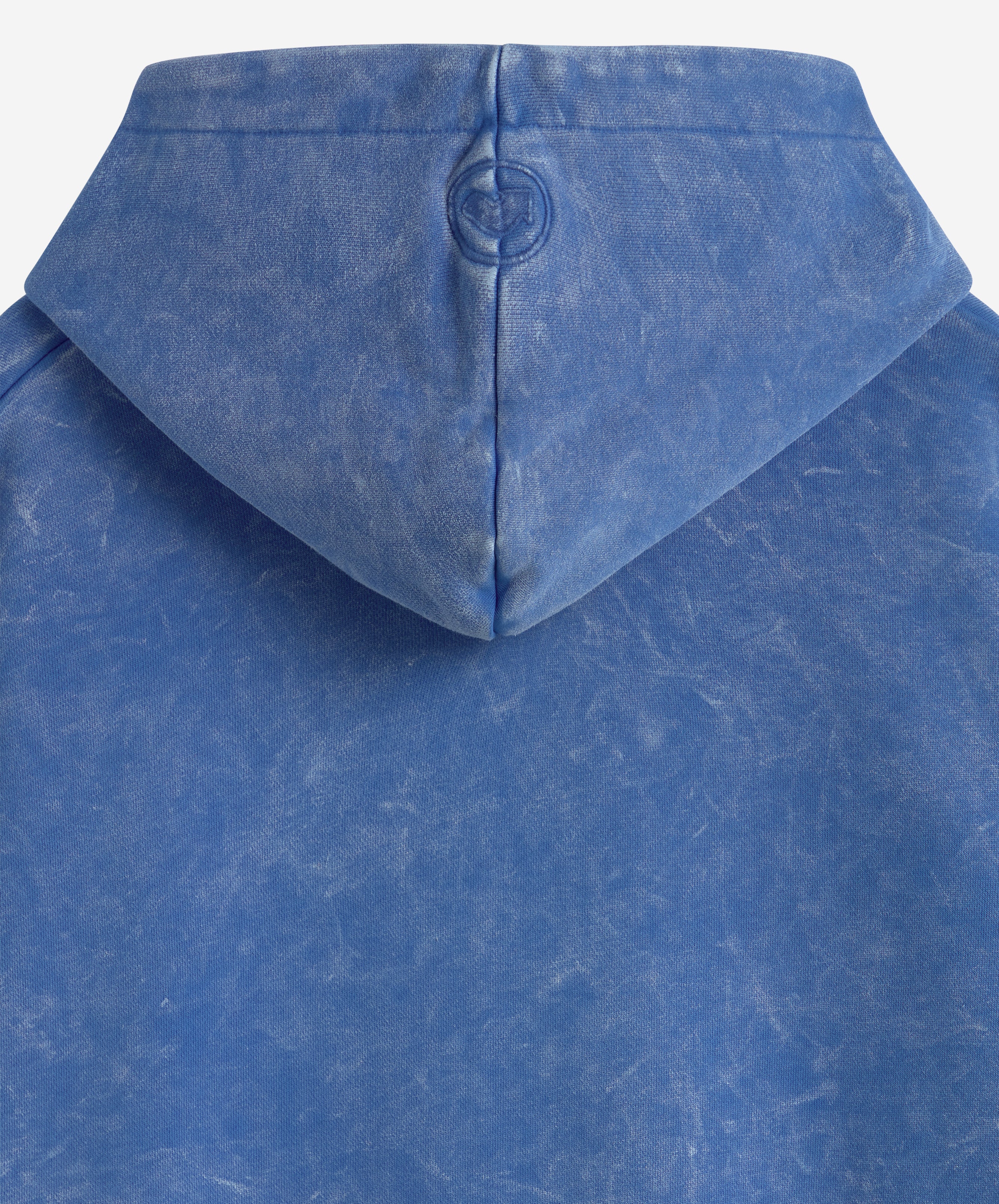 Logo Washed Hoodie Blue
