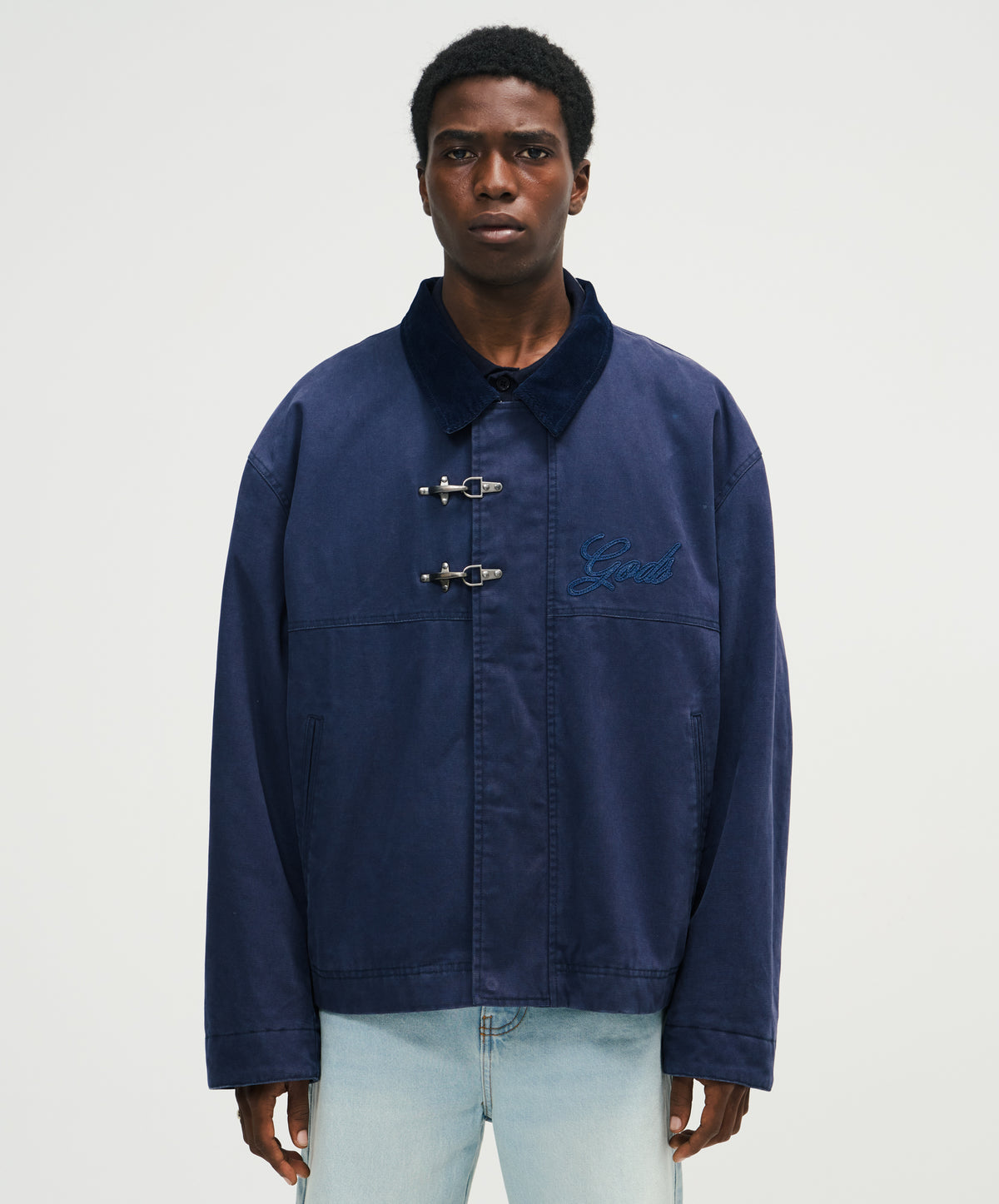 Fireman Clasp Jacket Navy
