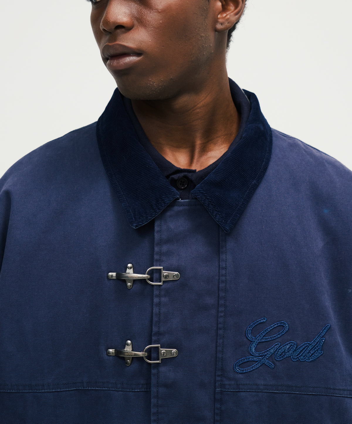 Fireman Clasp Jacket Navy