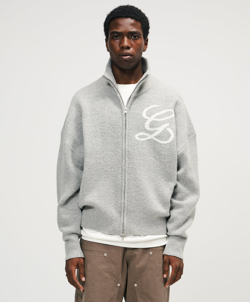 Zipper G Knitted Grey