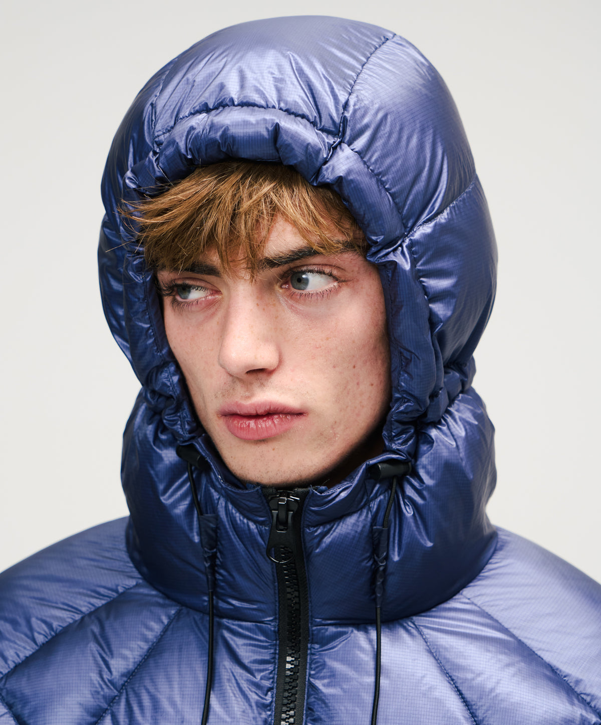 Real Down Puffer Blue