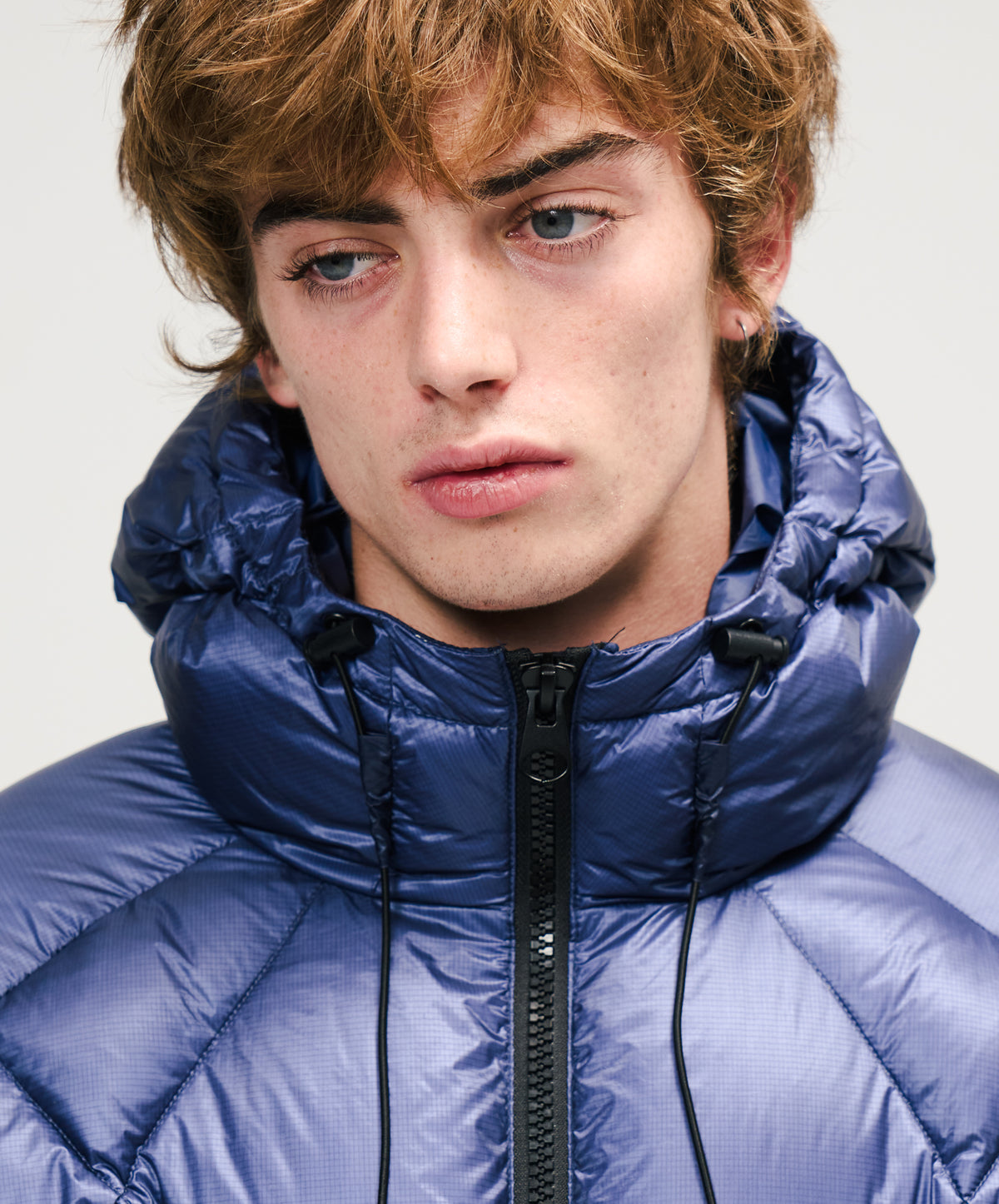Real Down Puffer Blue