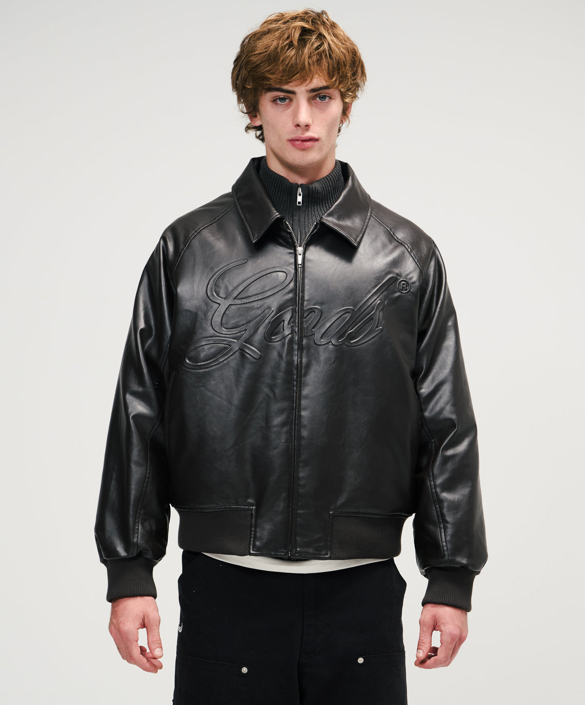 Vegan Leather Jacket Black