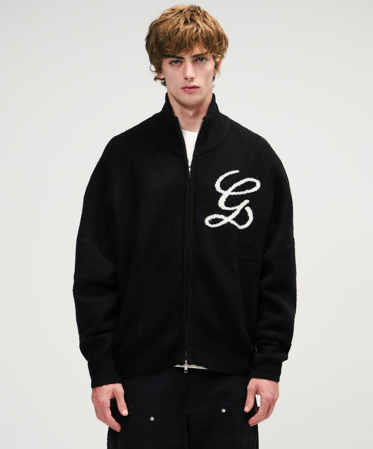 Zipper G Knitted Black