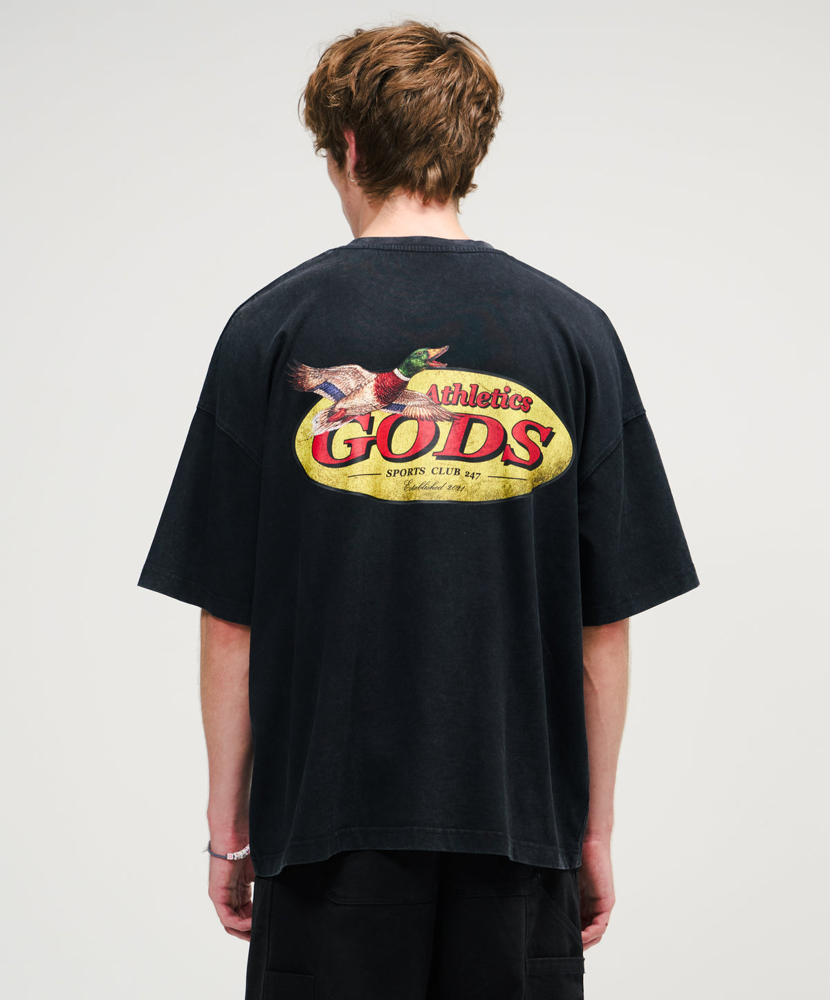 Ducks Washed Tee Black