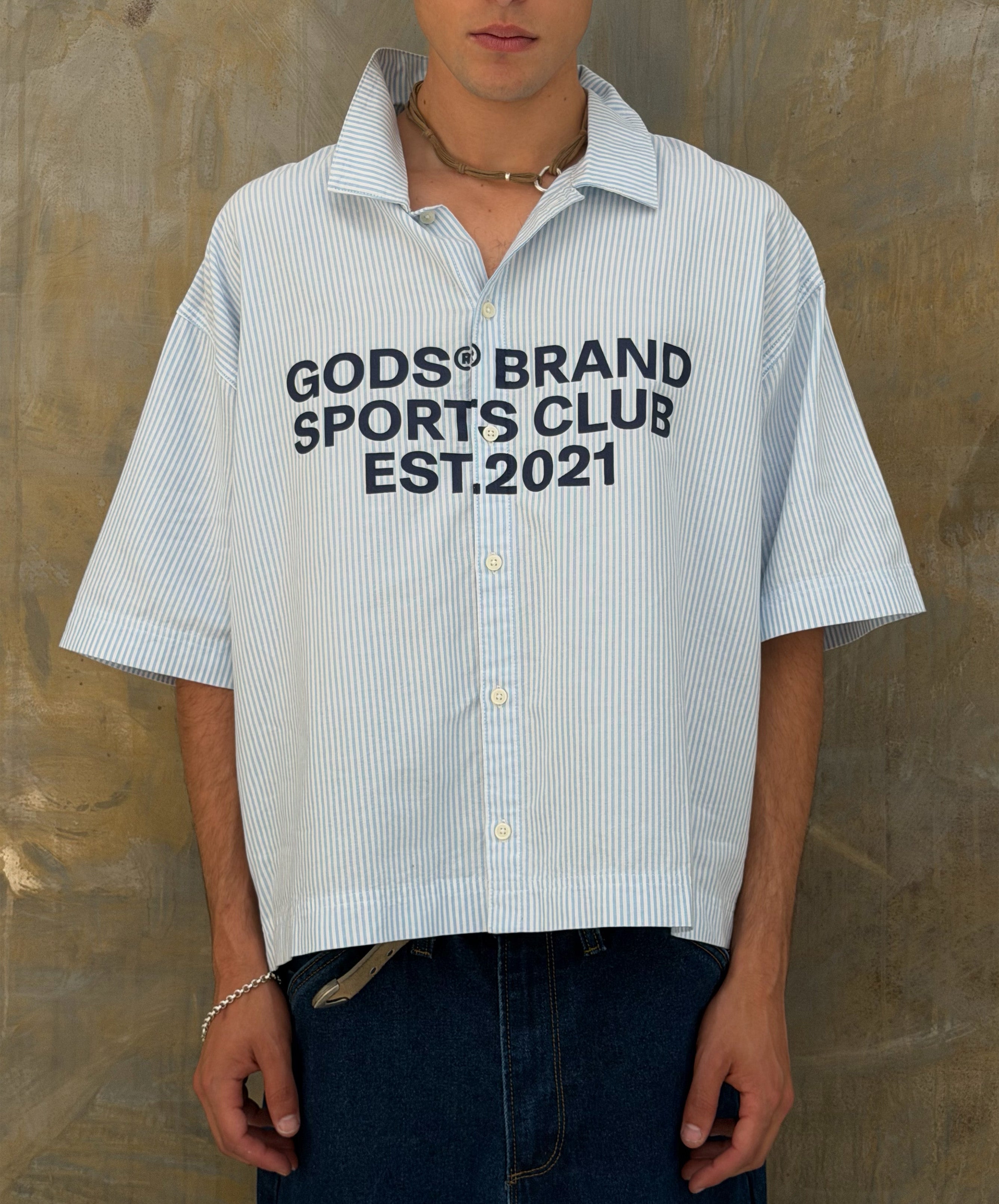 Gods® Brand Sports Club Shirt Blue