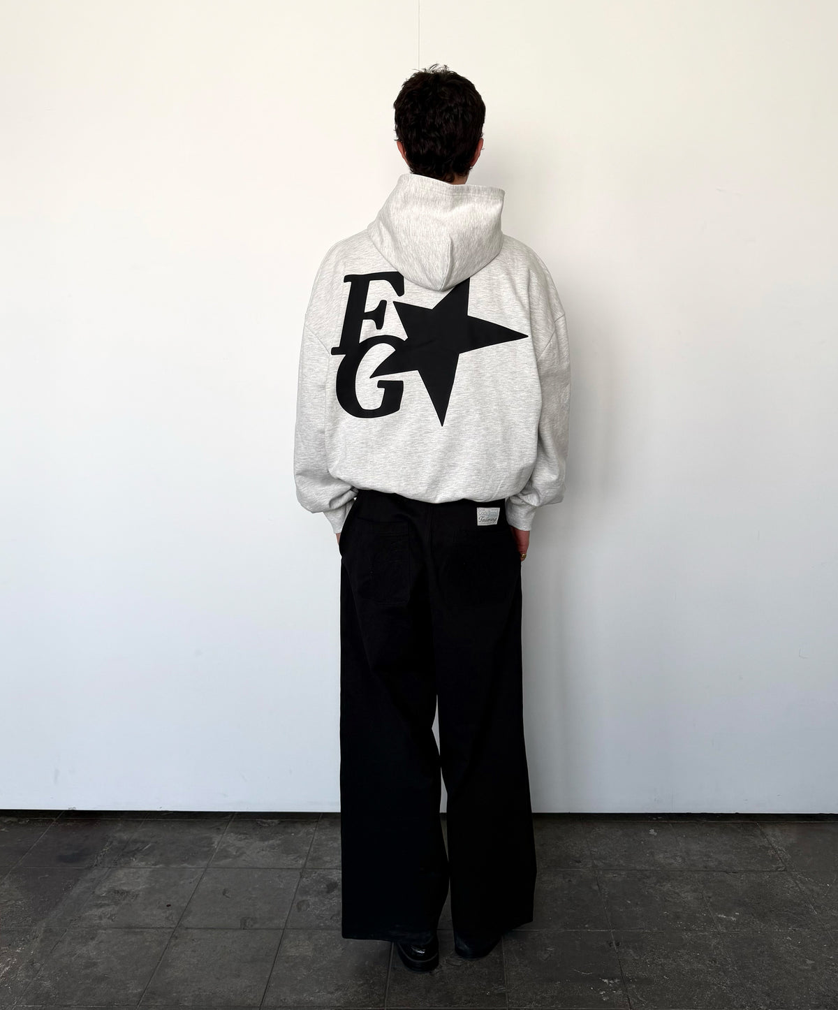 Gods Star Hoodie Grey Melange