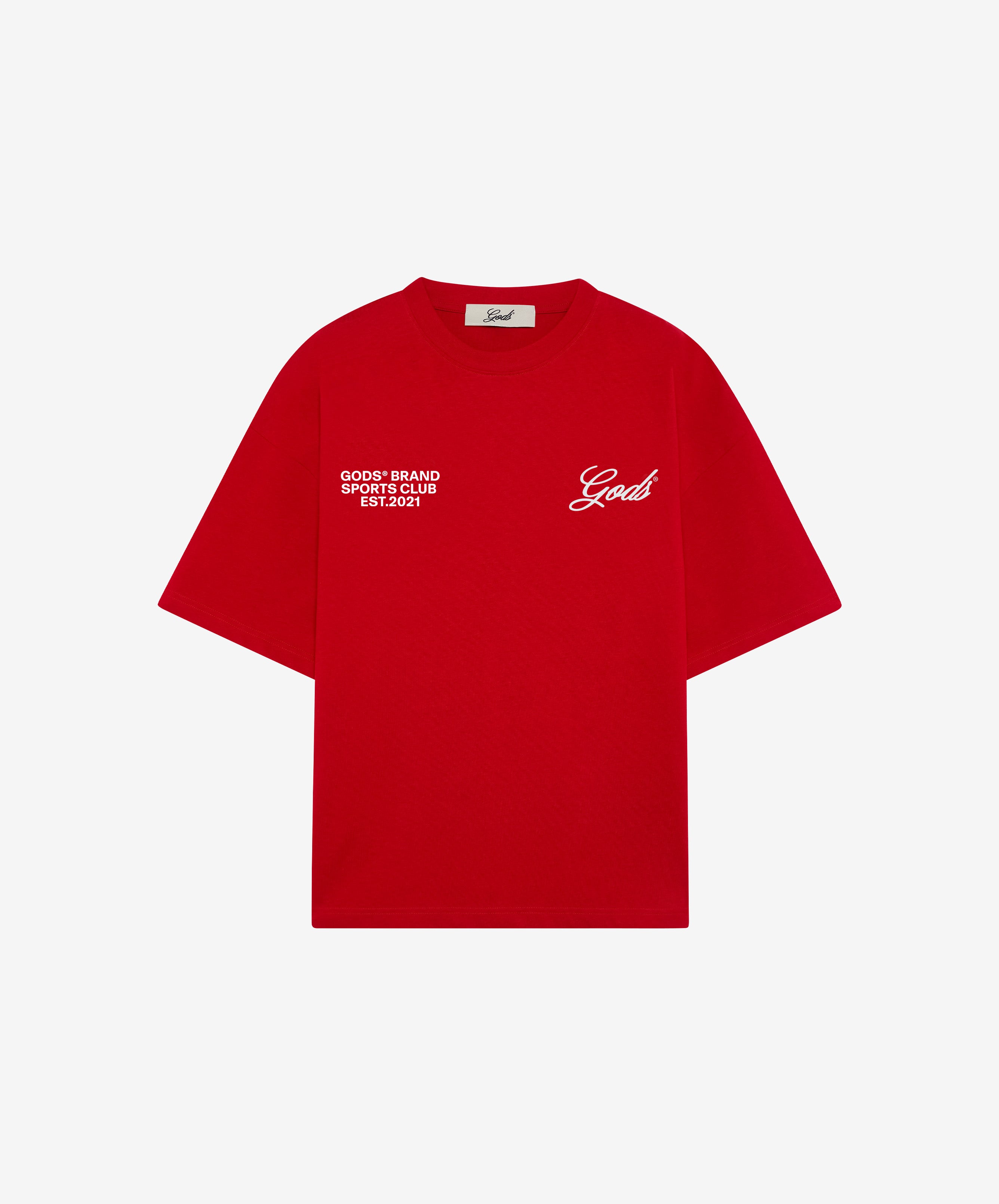 Gods Sports Club Tee Red