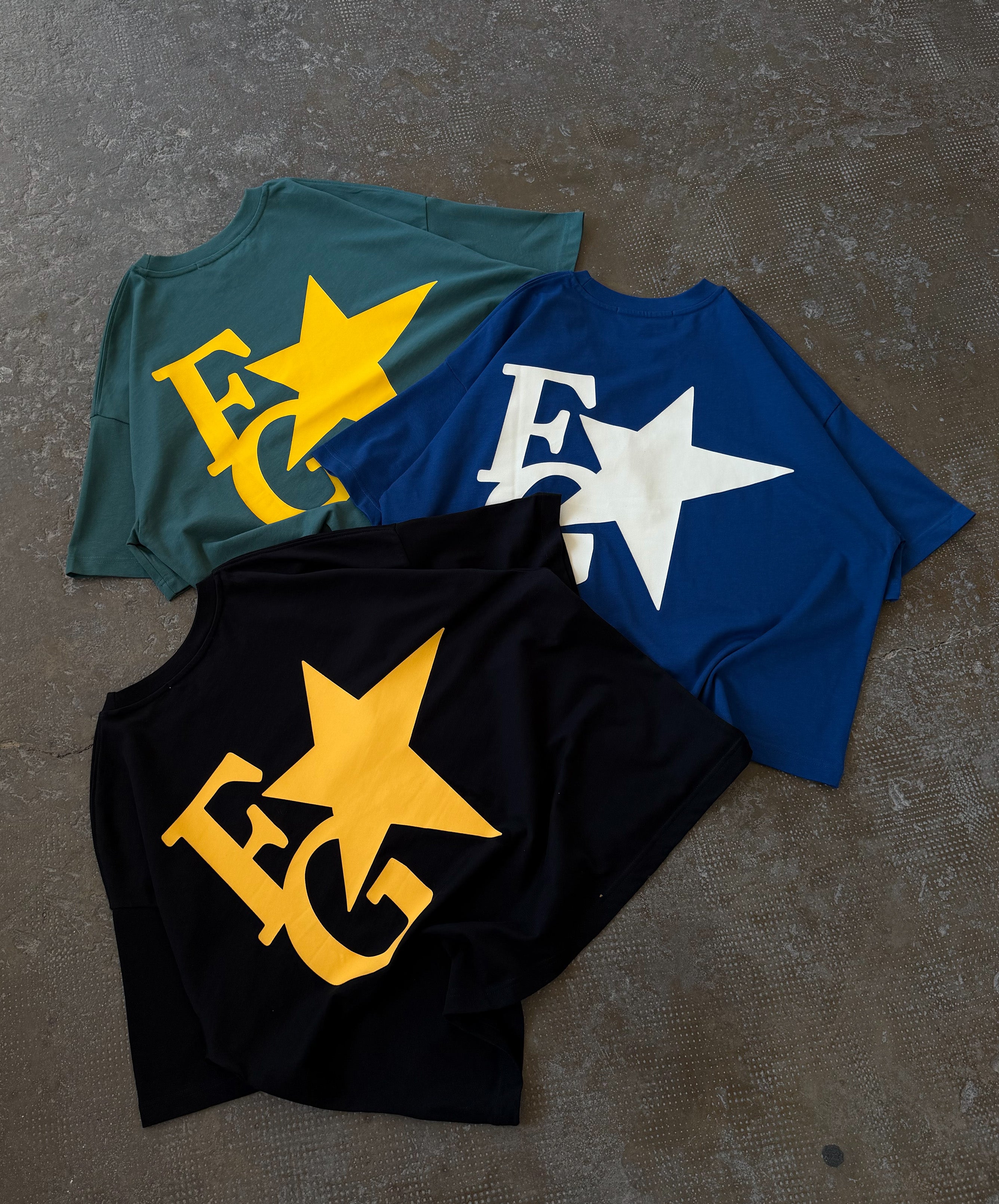 Star Boxy Tee Blue