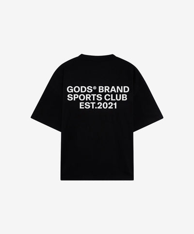 Gods Sports Club Tee Black