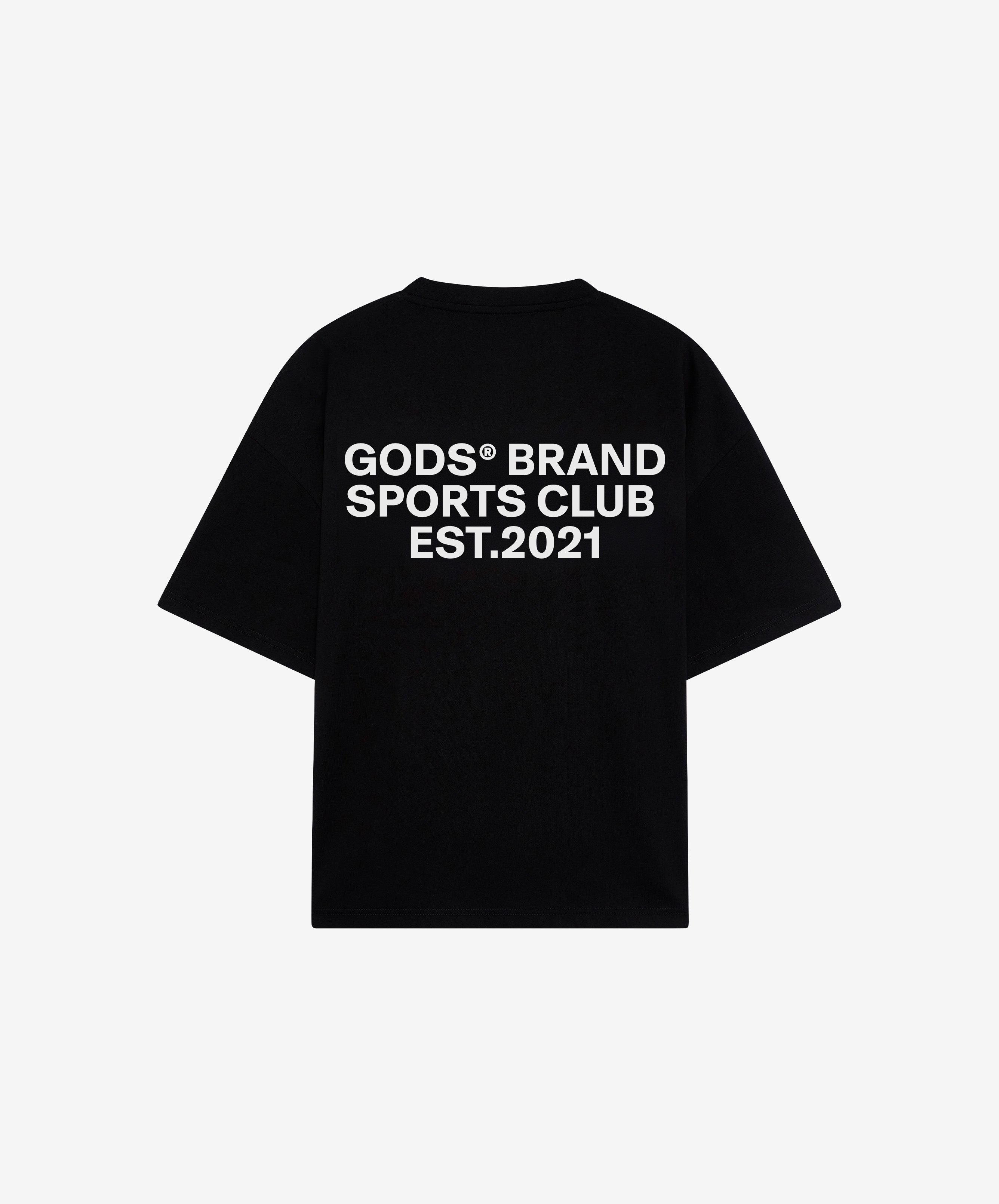 Gods Sports Club Tee Black