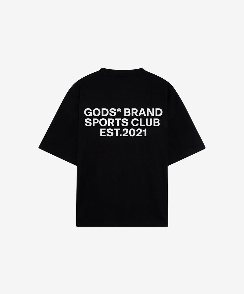 Gods Sports Club Tee Black