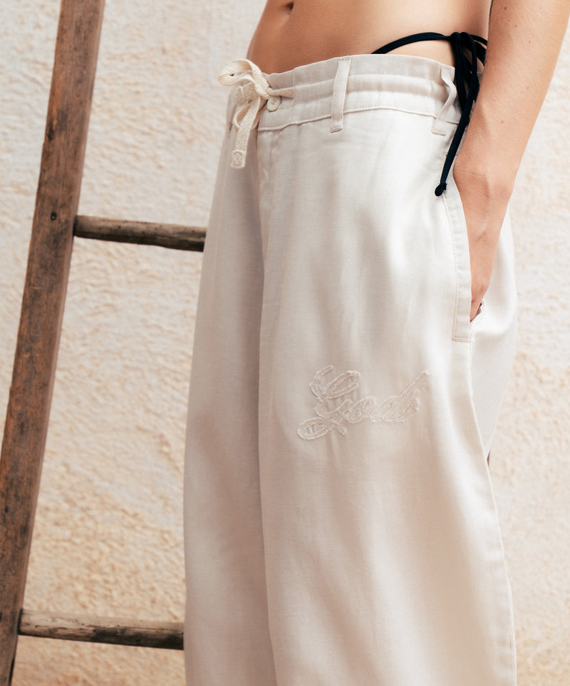 Gods Linen Pants White