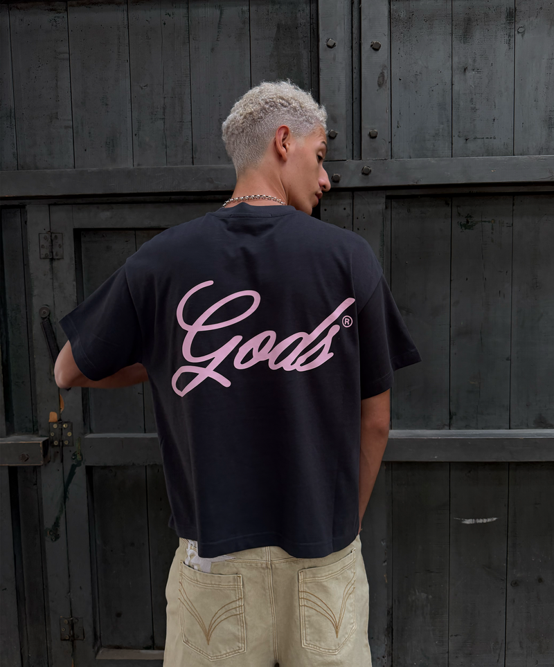 Script Boxy Tee Antracite