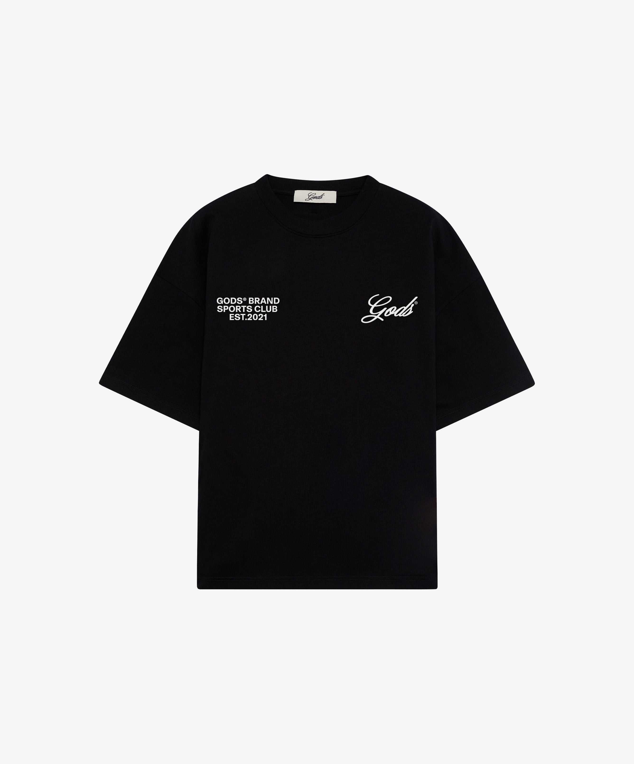 Gods Sports Club Tee Black