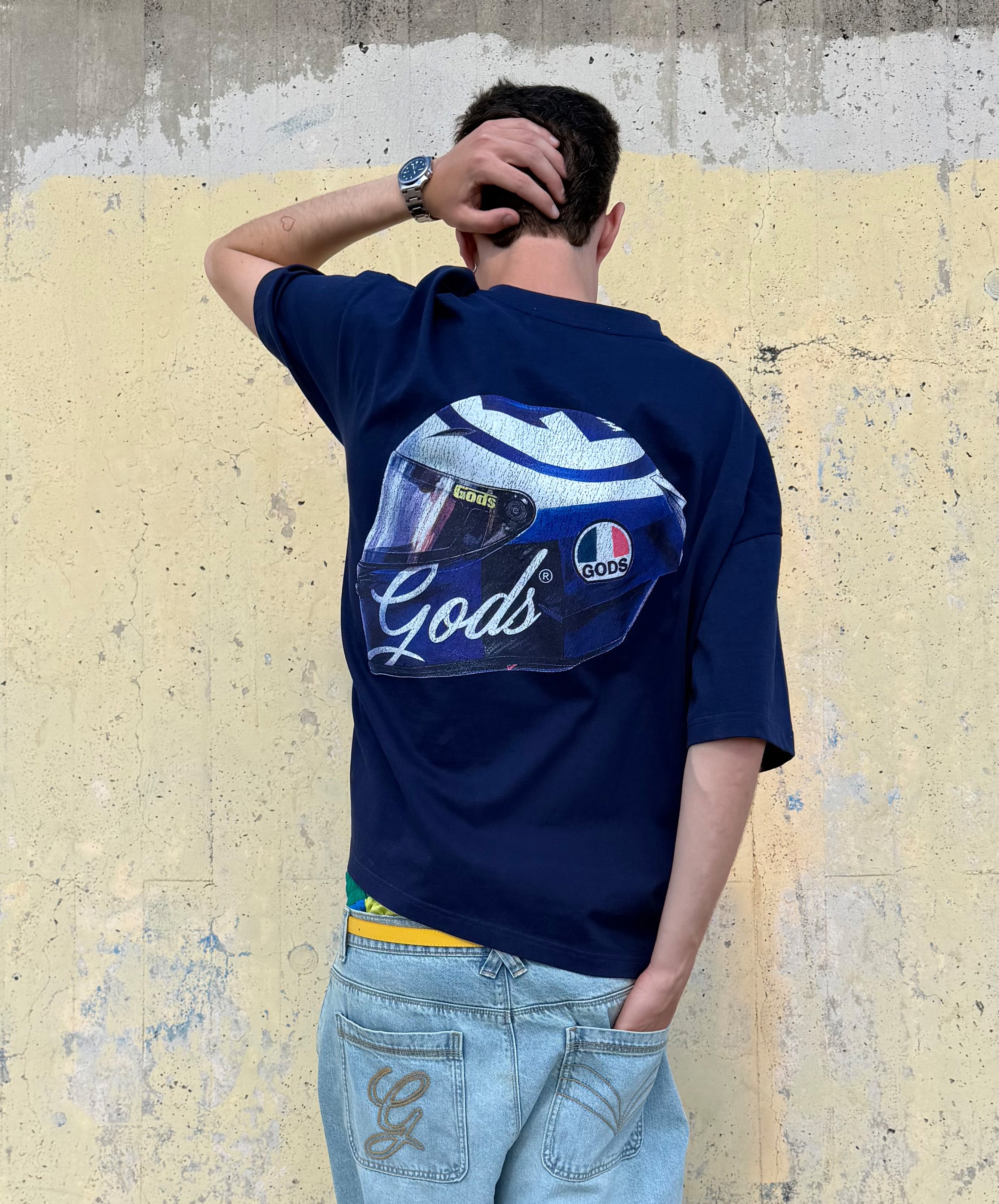 Helmet Tee Navy