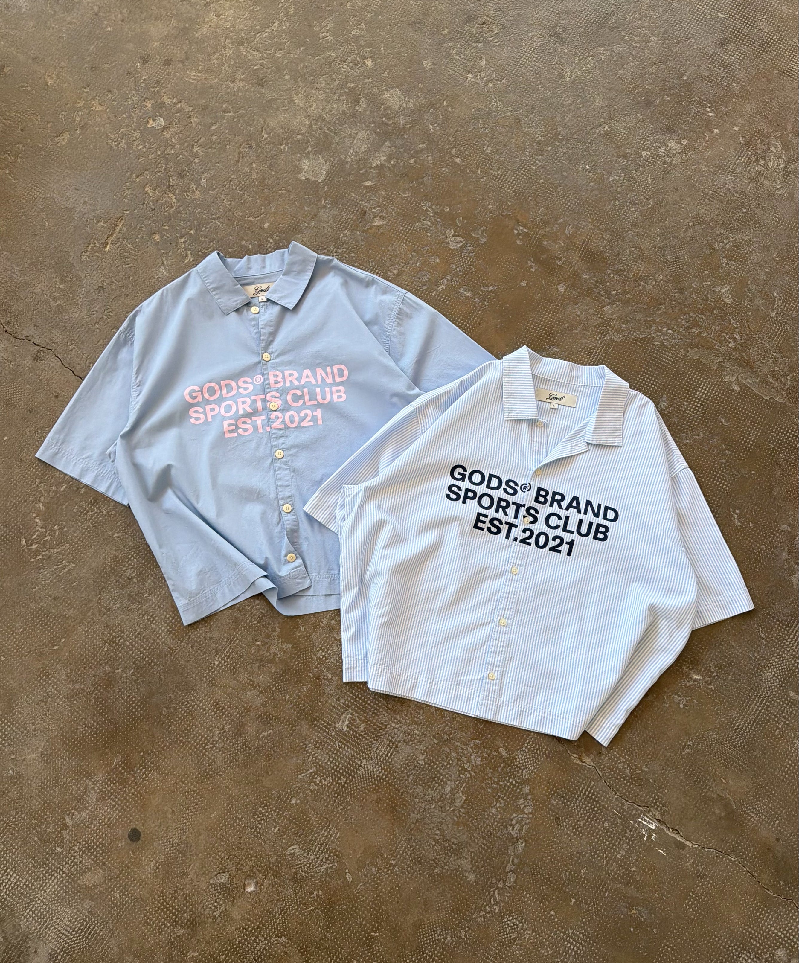 Gods® Brand Sports Club Shirt Light Blue