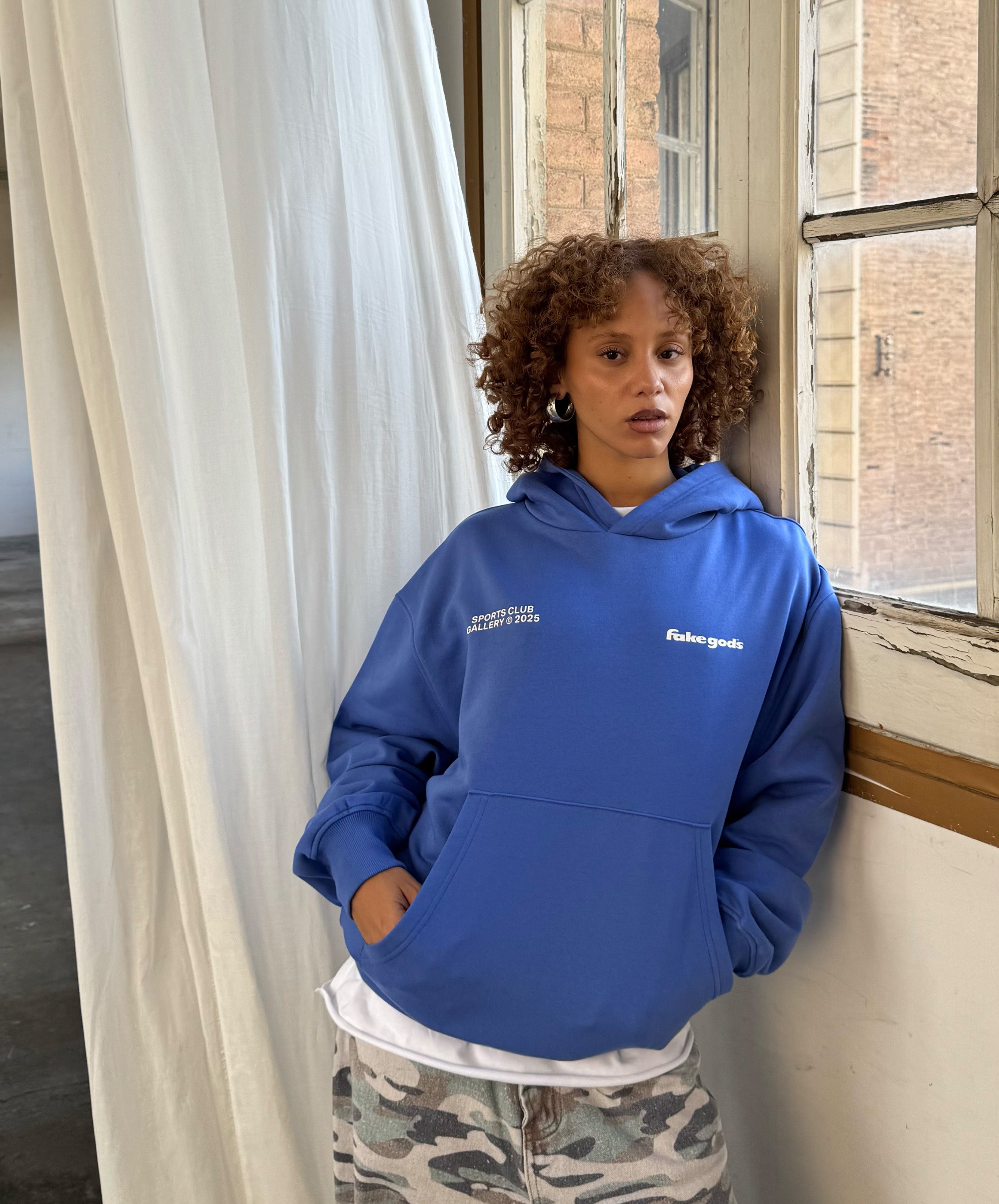 Sports Club Hoodie Blue