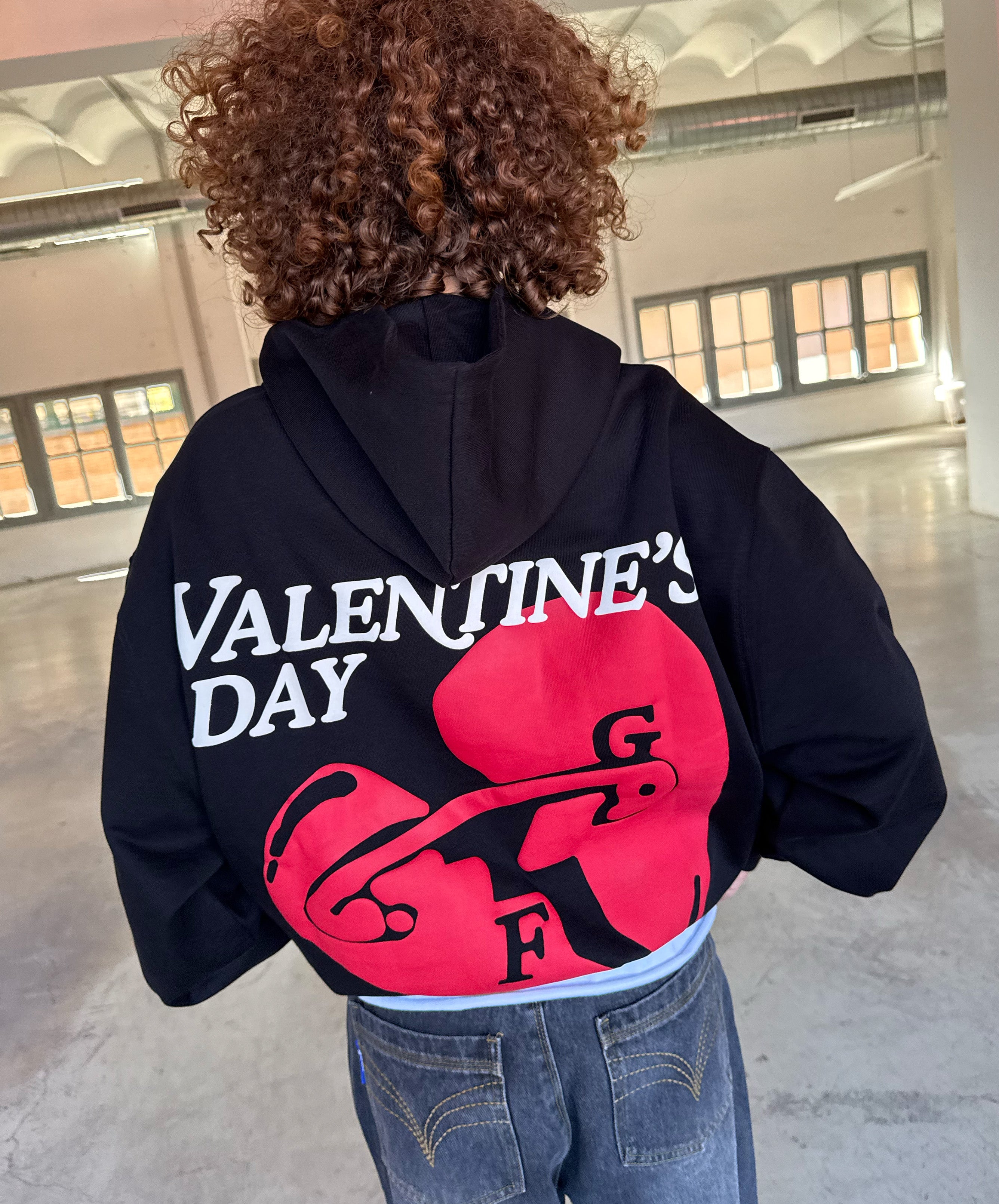 Valentine's Hoodie Black