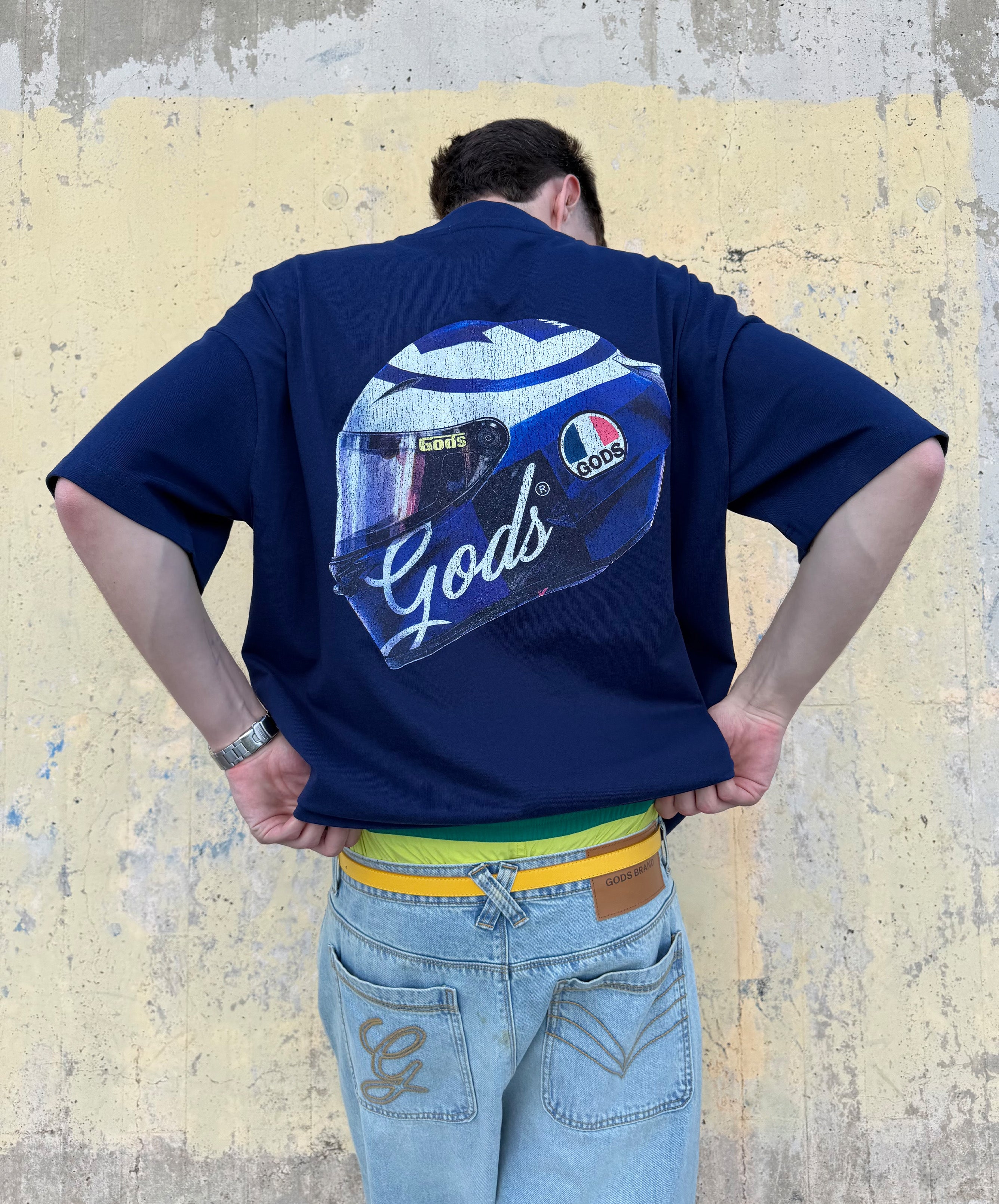 Helmet Tee Navy