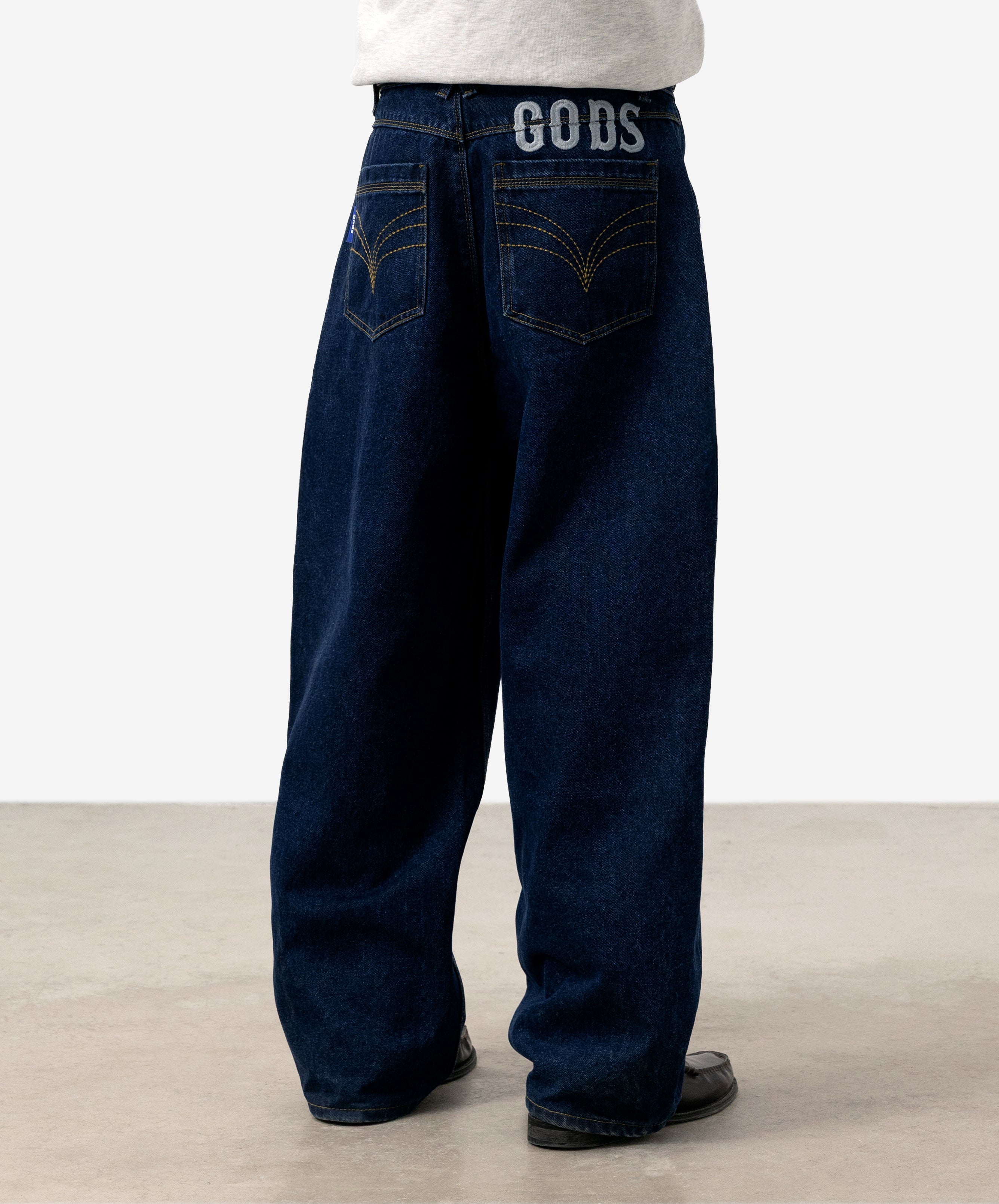Baggy Denim Jeans Navy