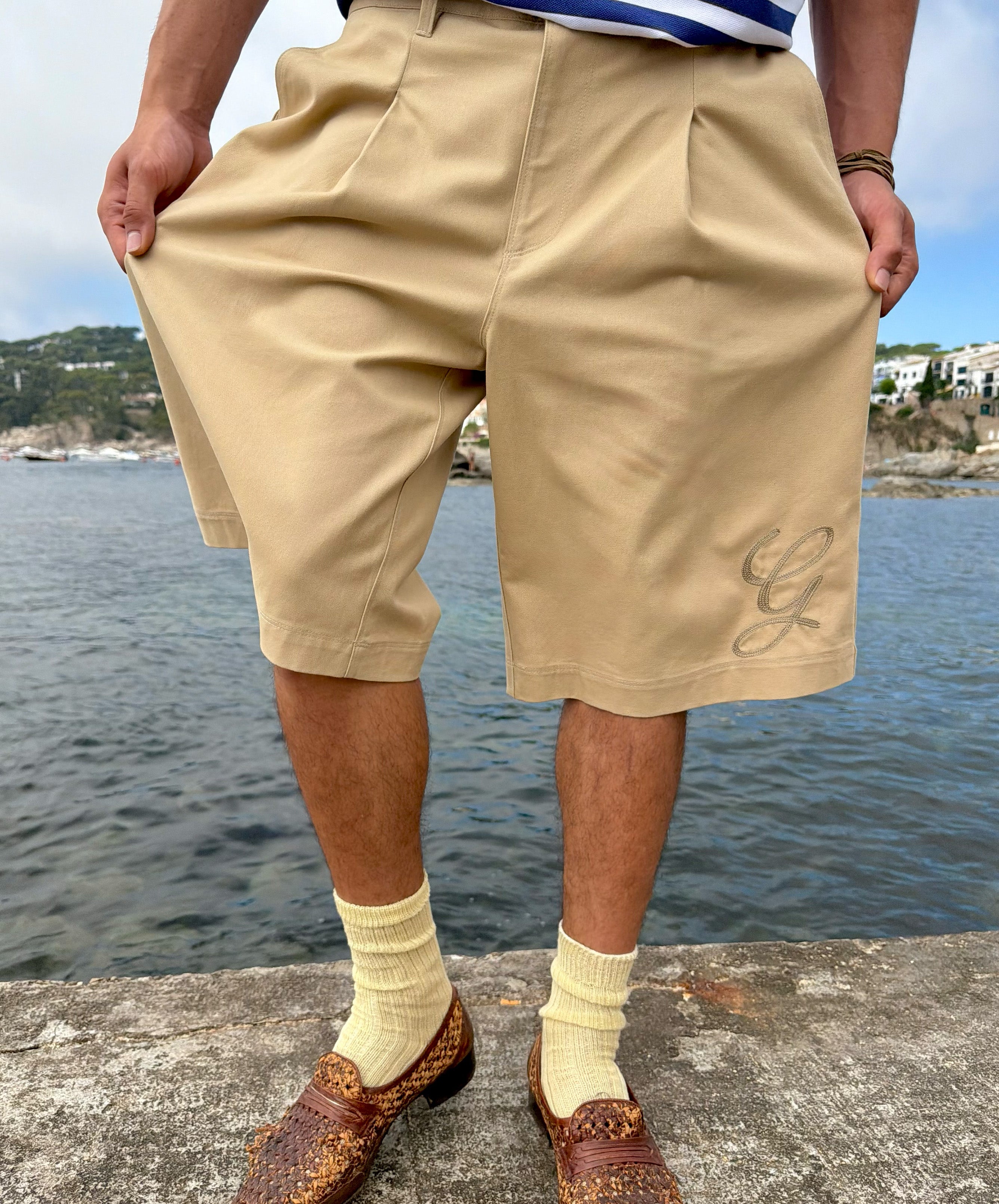 Woven Short Brown
