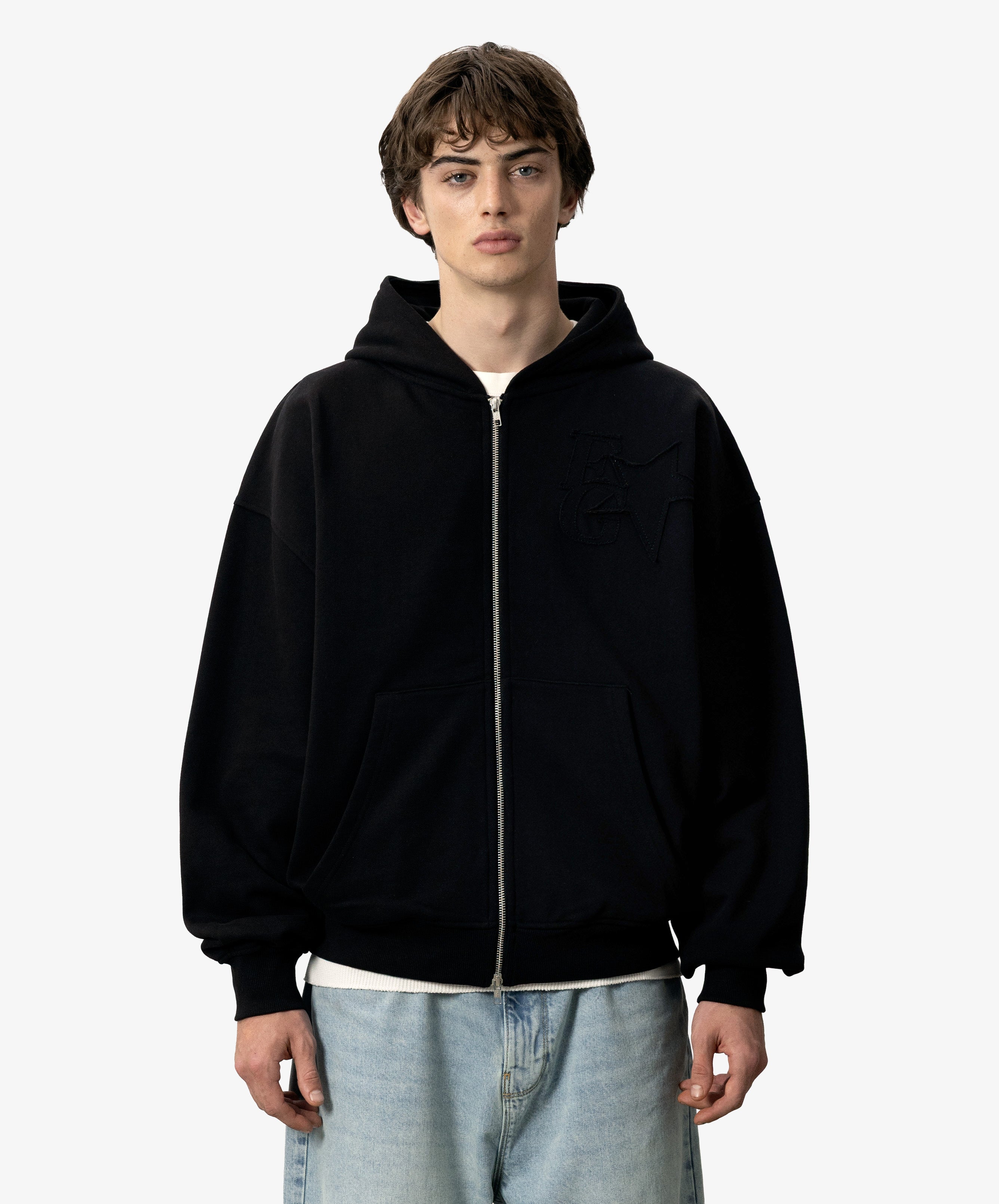 Star Zipper Black