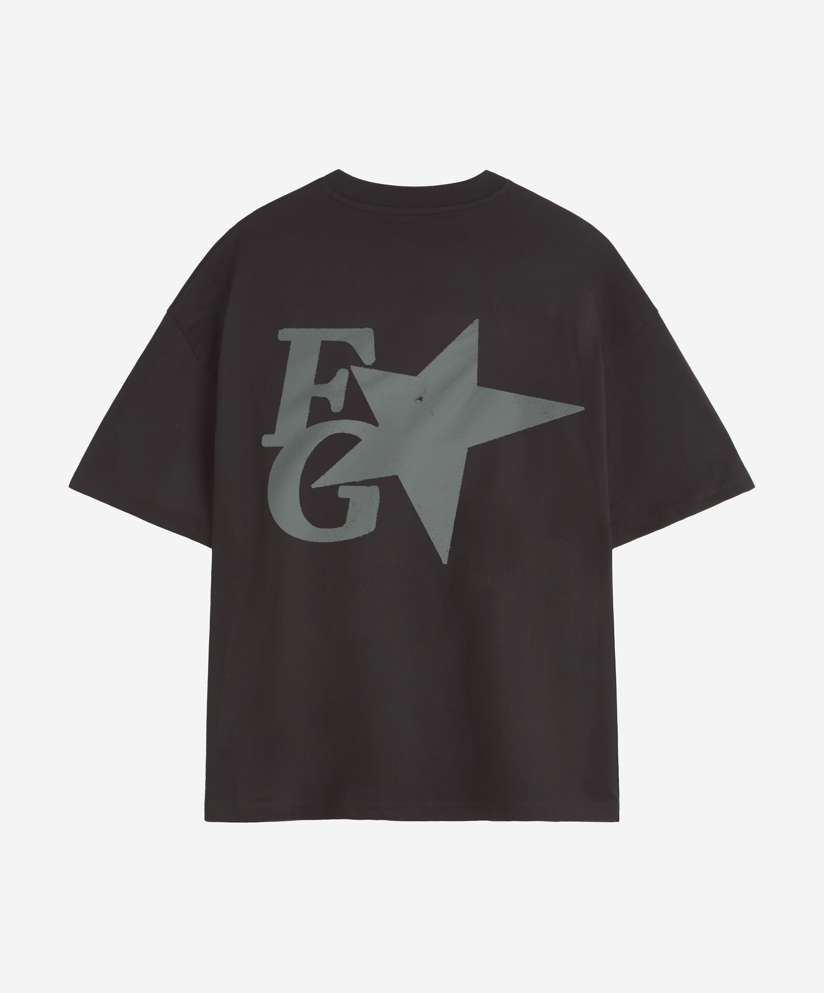 Star Boxy Tee Dark Grey