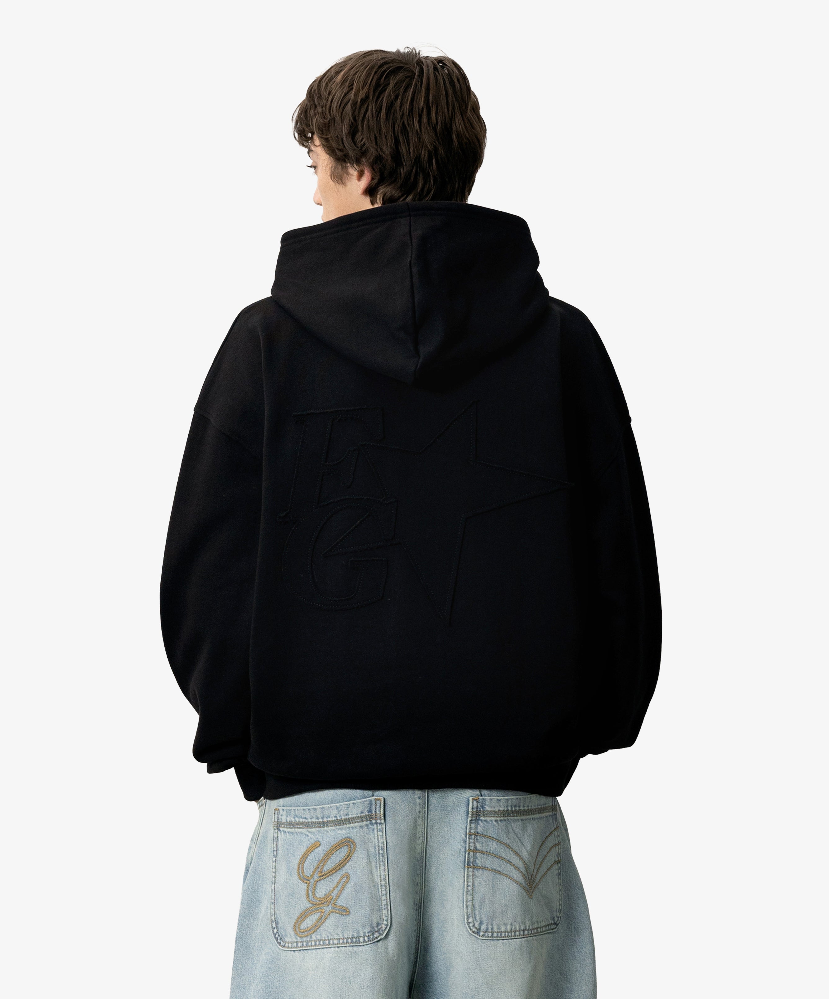 Star Zipper Black