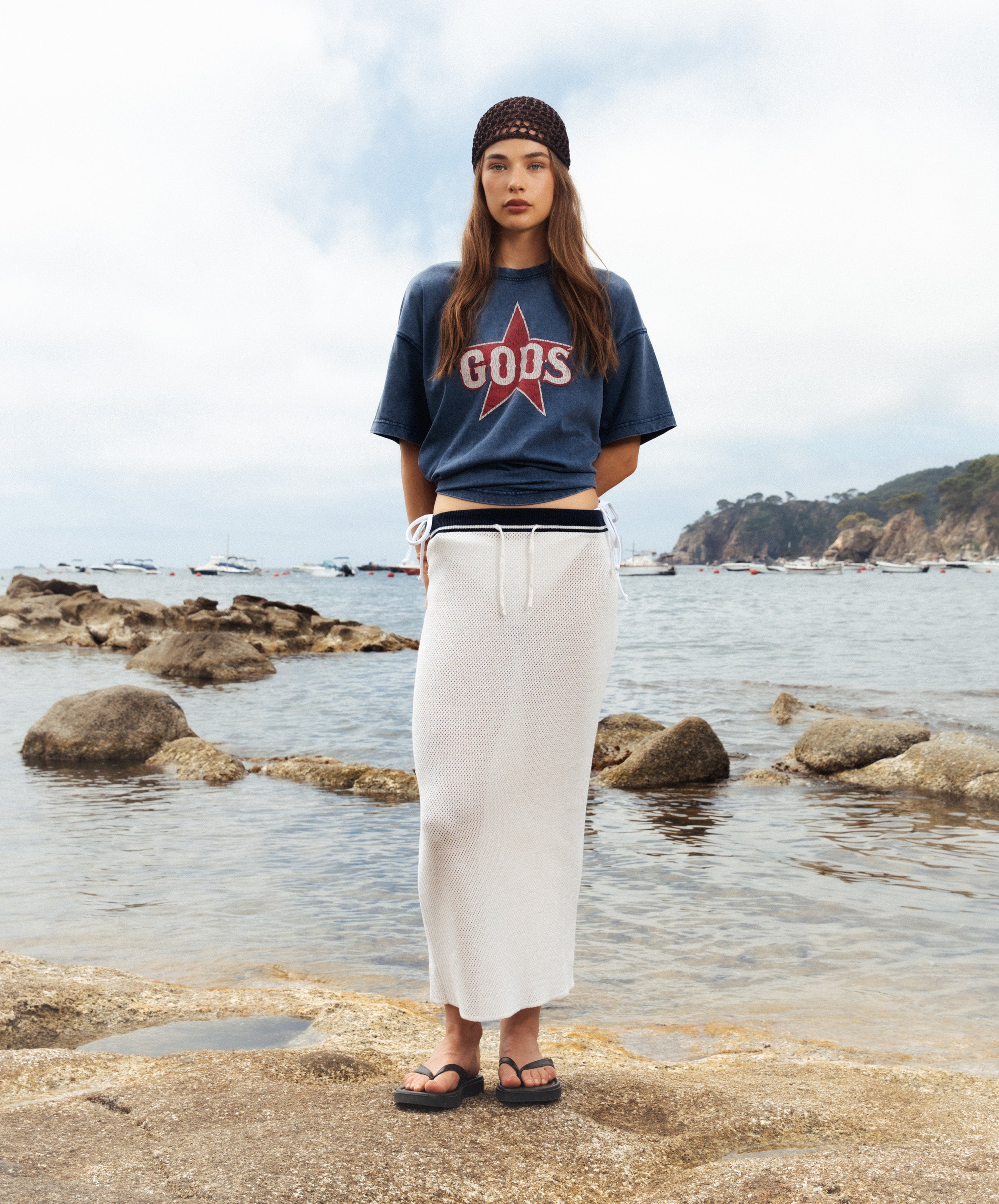 Gods Star Tee Navy