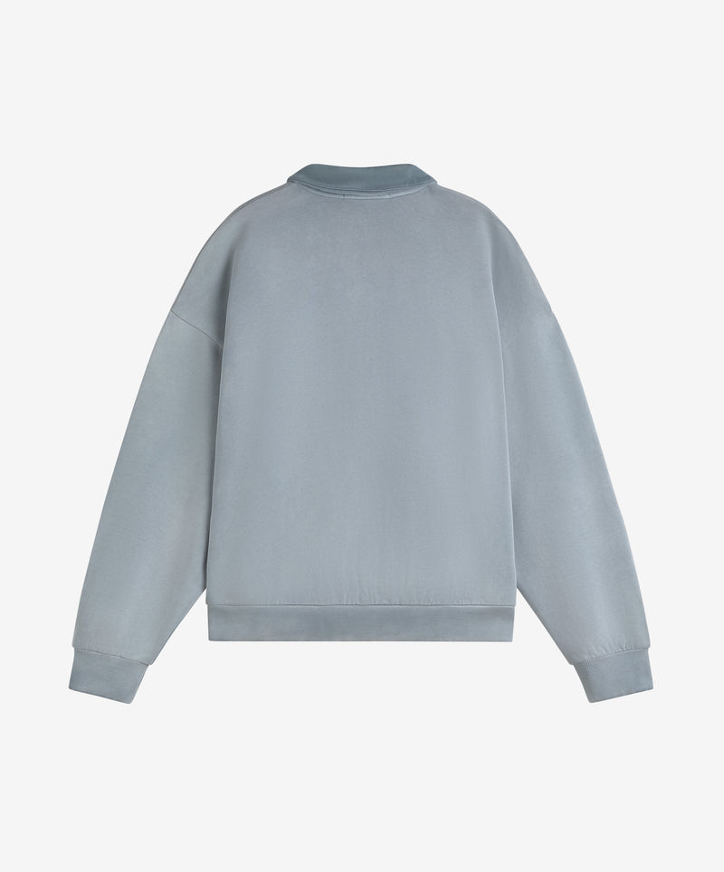 Gods Half Zip Washed Grey