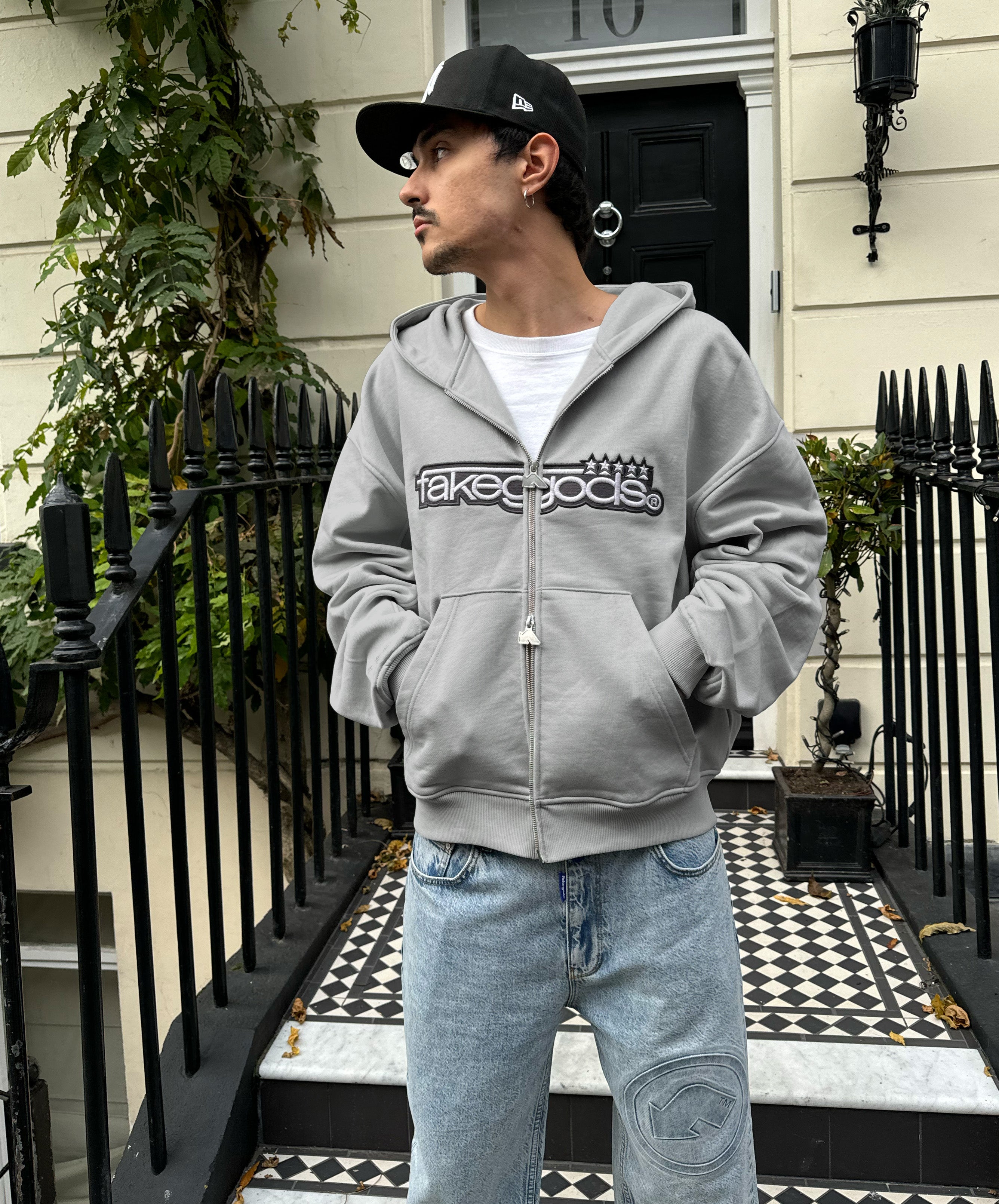 5 Star Zipper Mid Grey