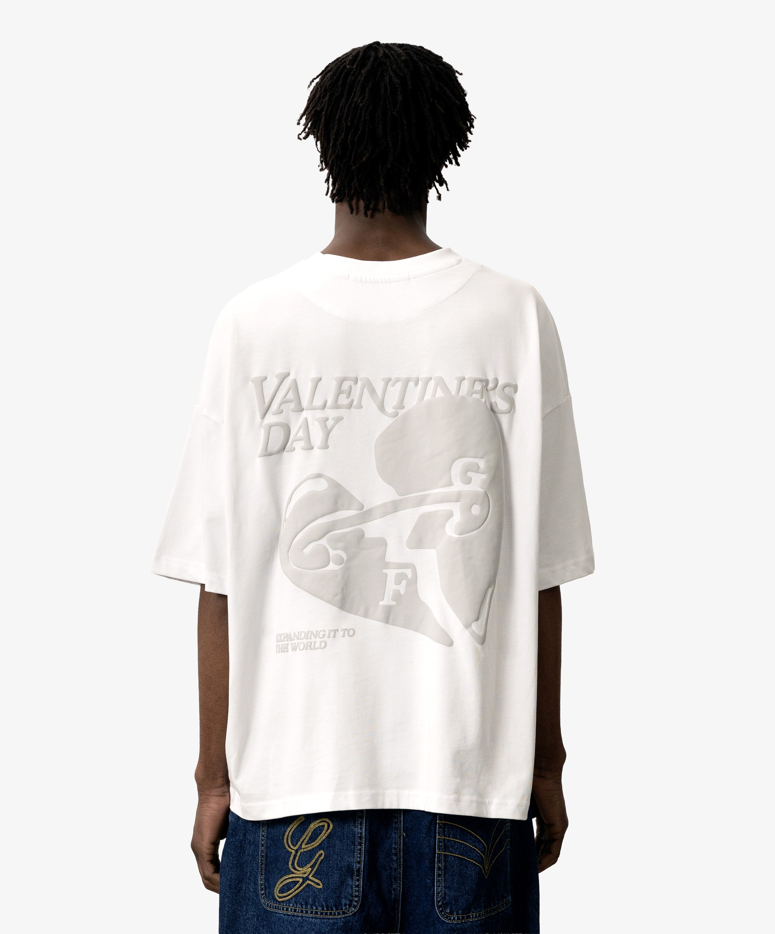 Valentine's Tee Monochrome White