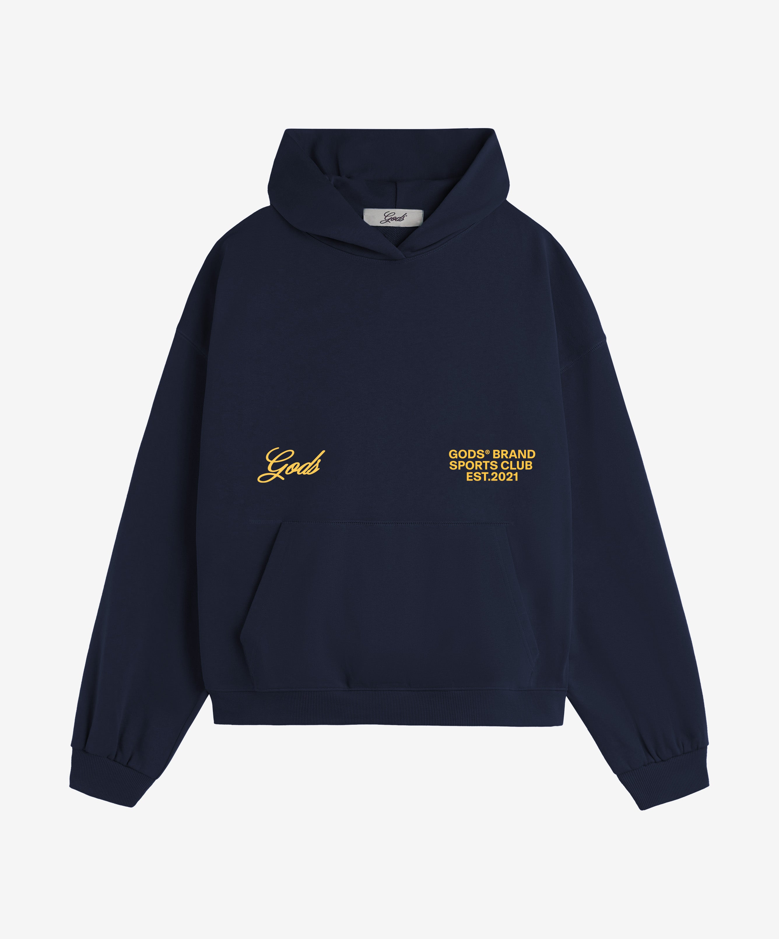 Gods® Brand Sports Club Hoodie Navy