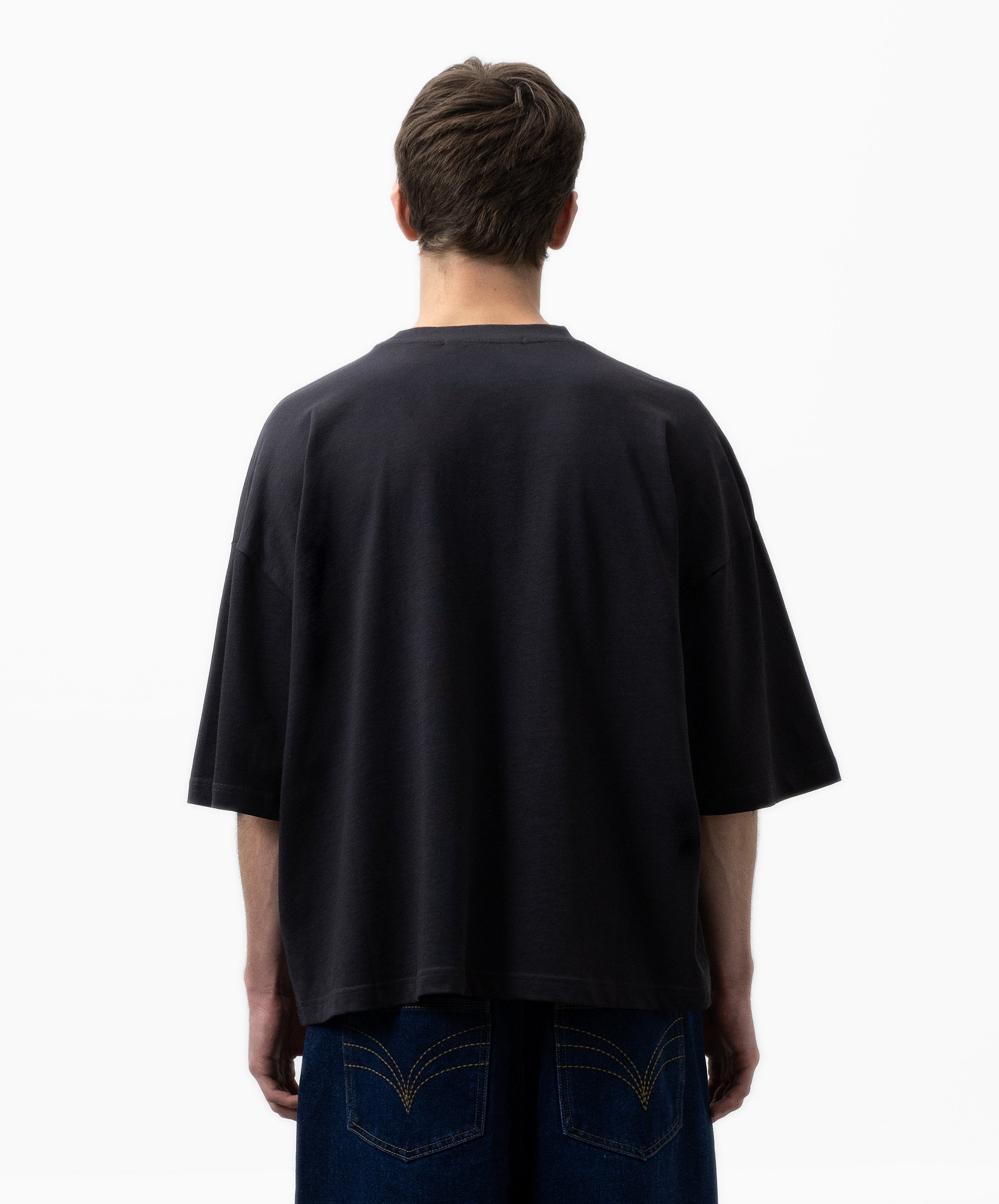 Gods Star Boxy Tee Black